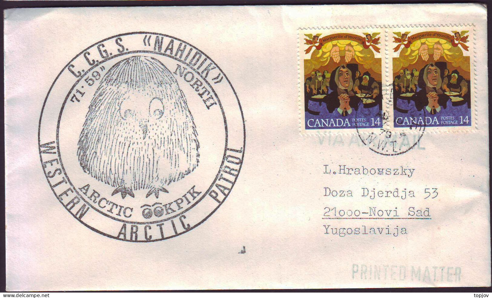 CANADA - WESTERN ARCTIC PATROL - C.C.G.S.  NAHIDIK - COPPERMINE  N.W.T. - 1978 - Expéditions Arctiques