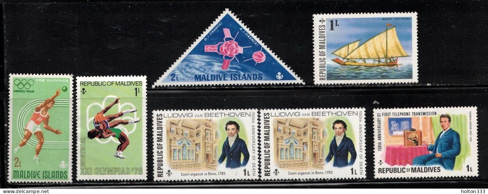 MALDIVES Lot Of MNH, MH & Used Stamps - Various Topics - Maldive (...-1965)