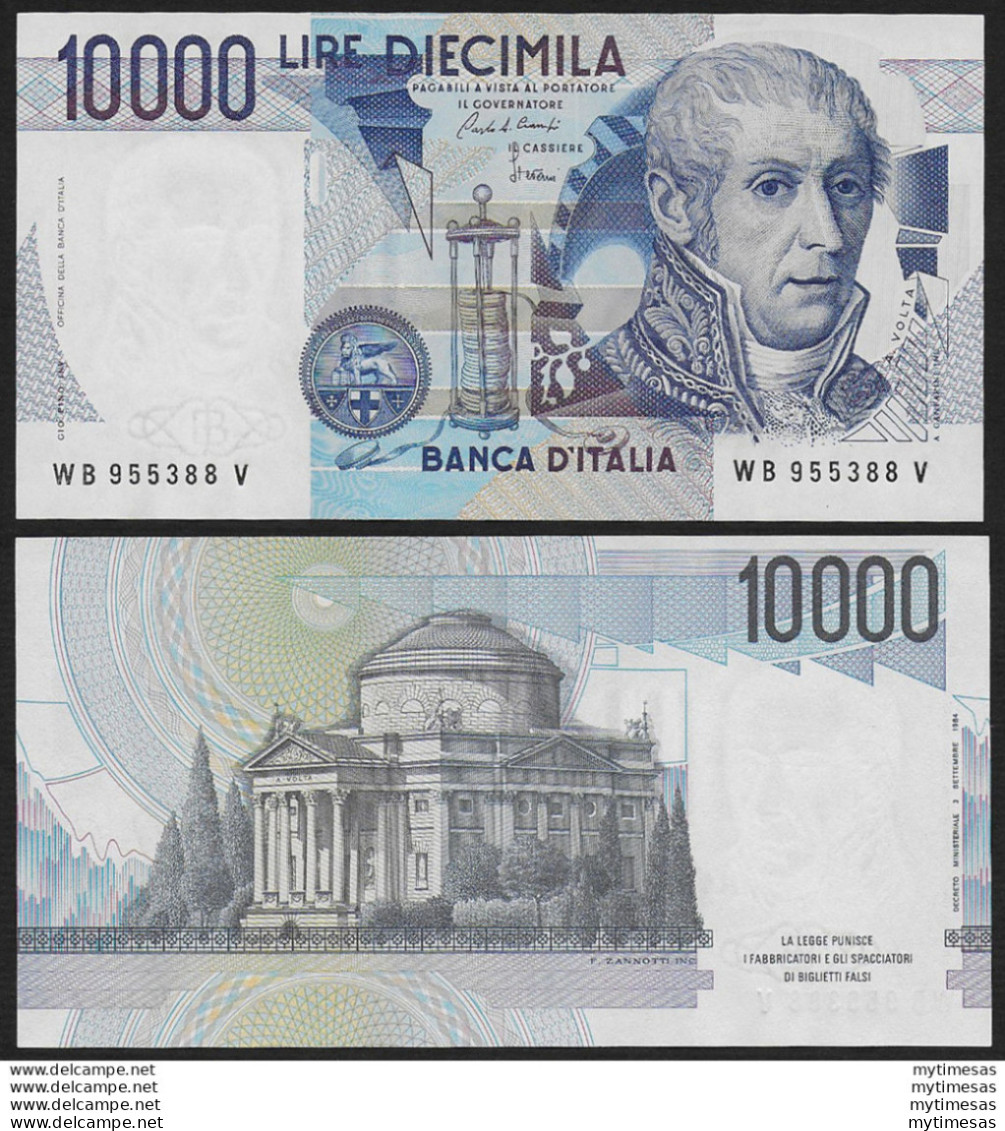 1985 Italia Lire 10.000 A. Volta FDS Rif BI 76B Gigante - Other & Unclassified