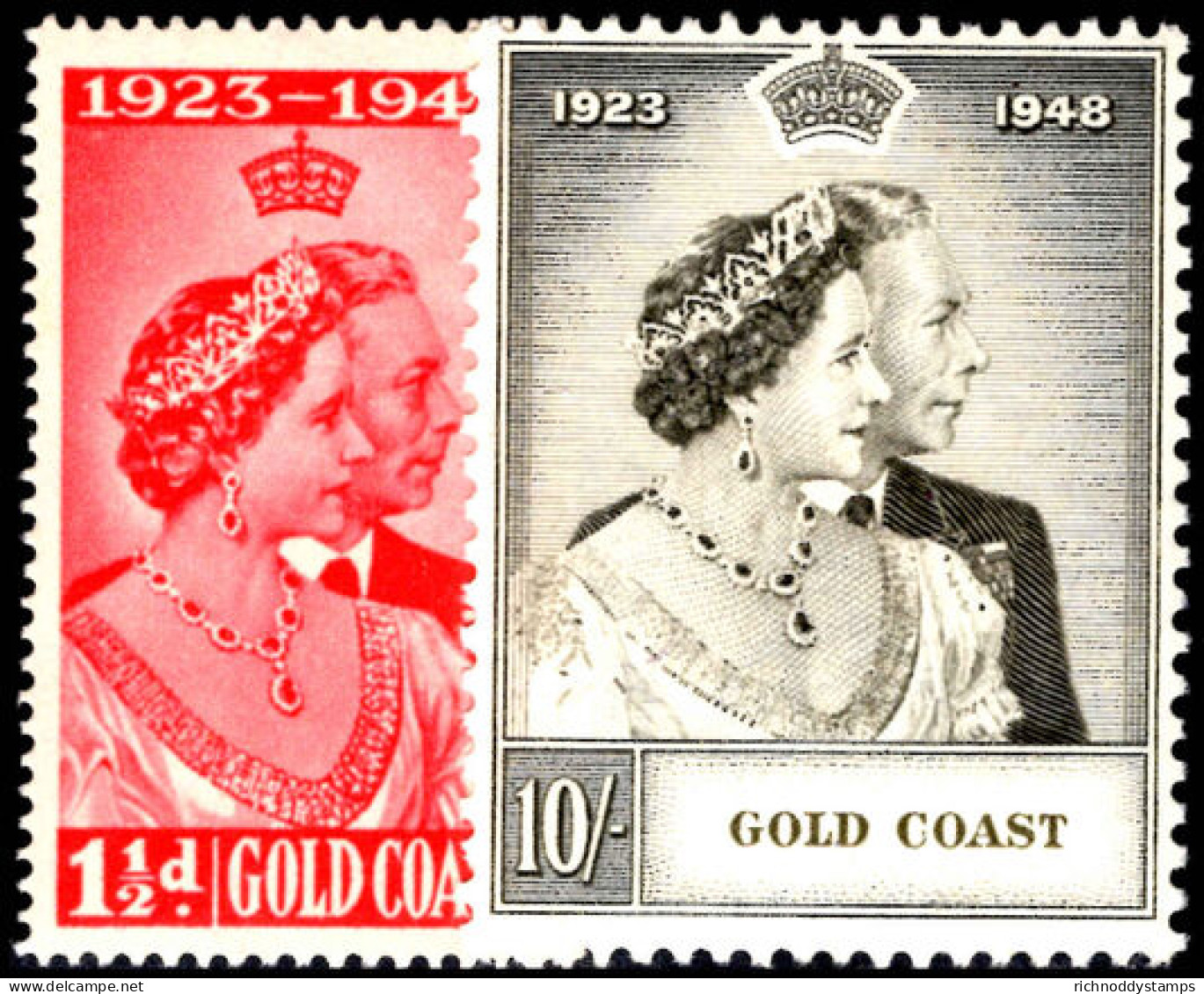 Gold Coast 1948 Silver Wedding Lightly Mounted Mint. - Côte D'Or (...-1957)