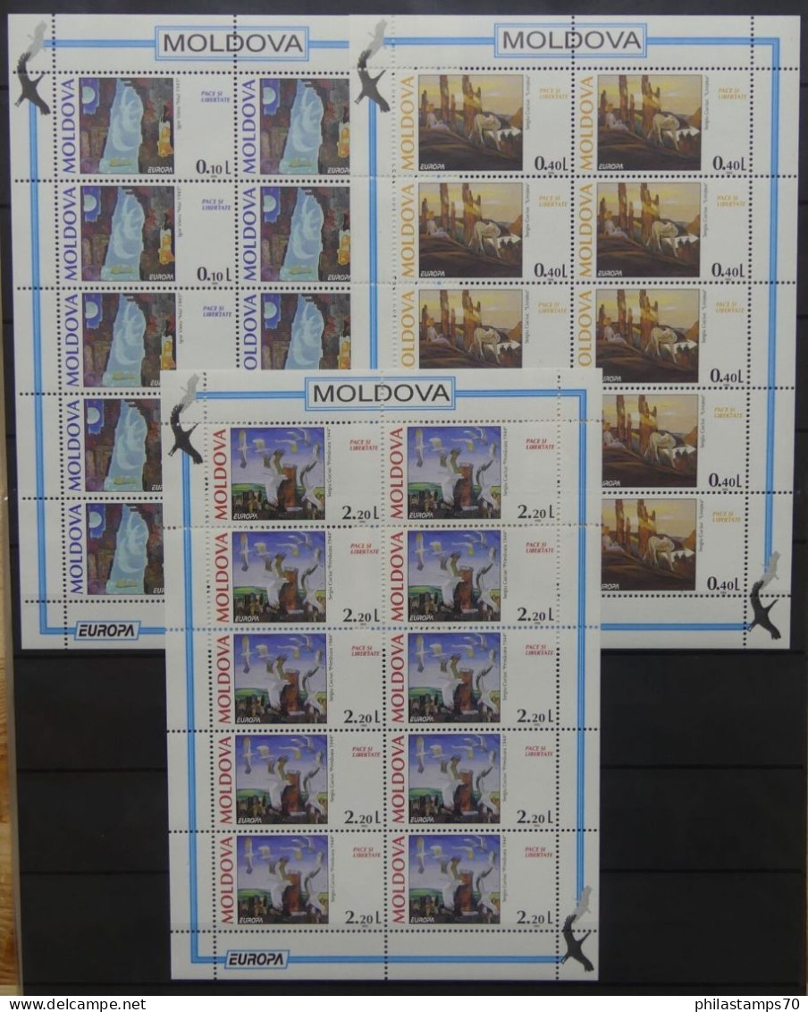 EUROPA CEPT 1995  MOLDAVIA   MINIFOGLI - SHEETS  SET COMPLETE MNH** - 1995