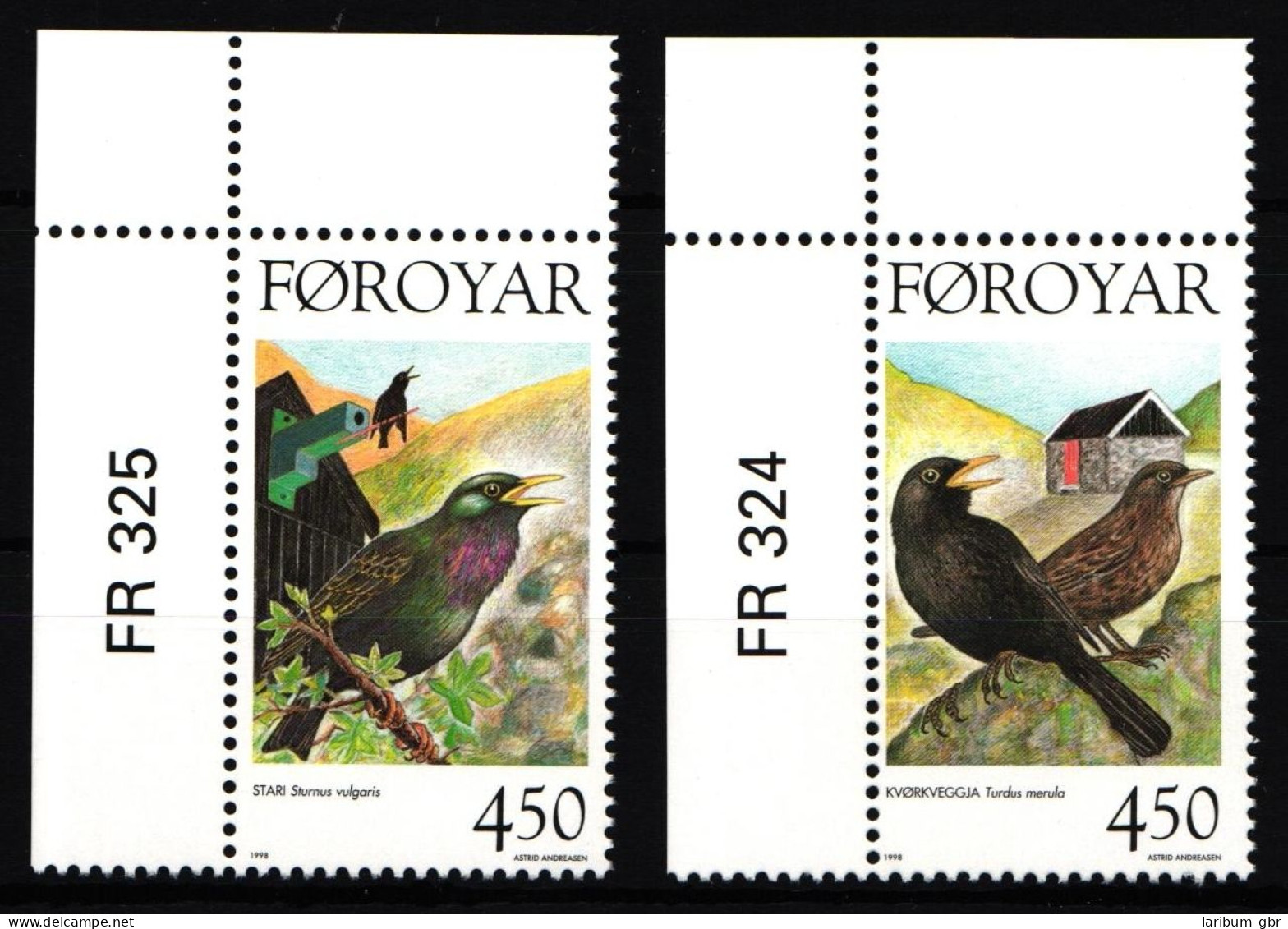 Färöer 332-333 Postfrisch Vögel #IL855 - Féroé (Iles)