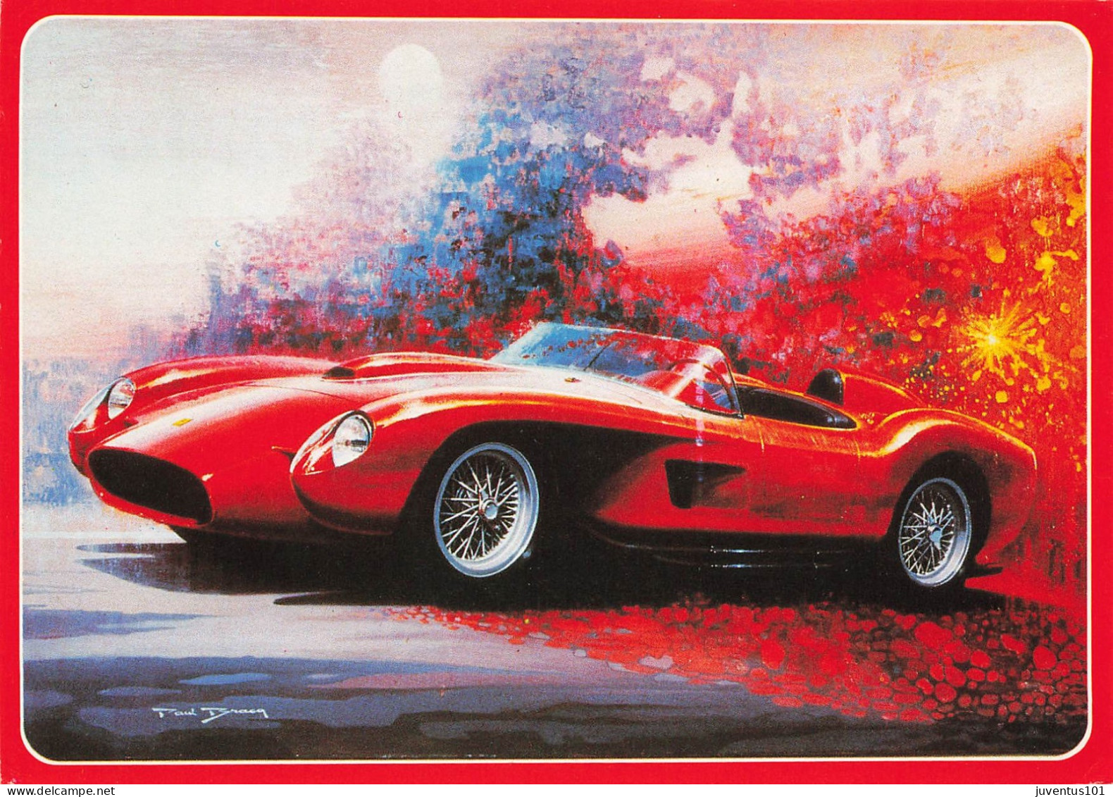 CPSM Ferrari 250 Testa Rossa 1958-Paul Bracq-Timbre   L2731 - Sammlungen & Sammellose