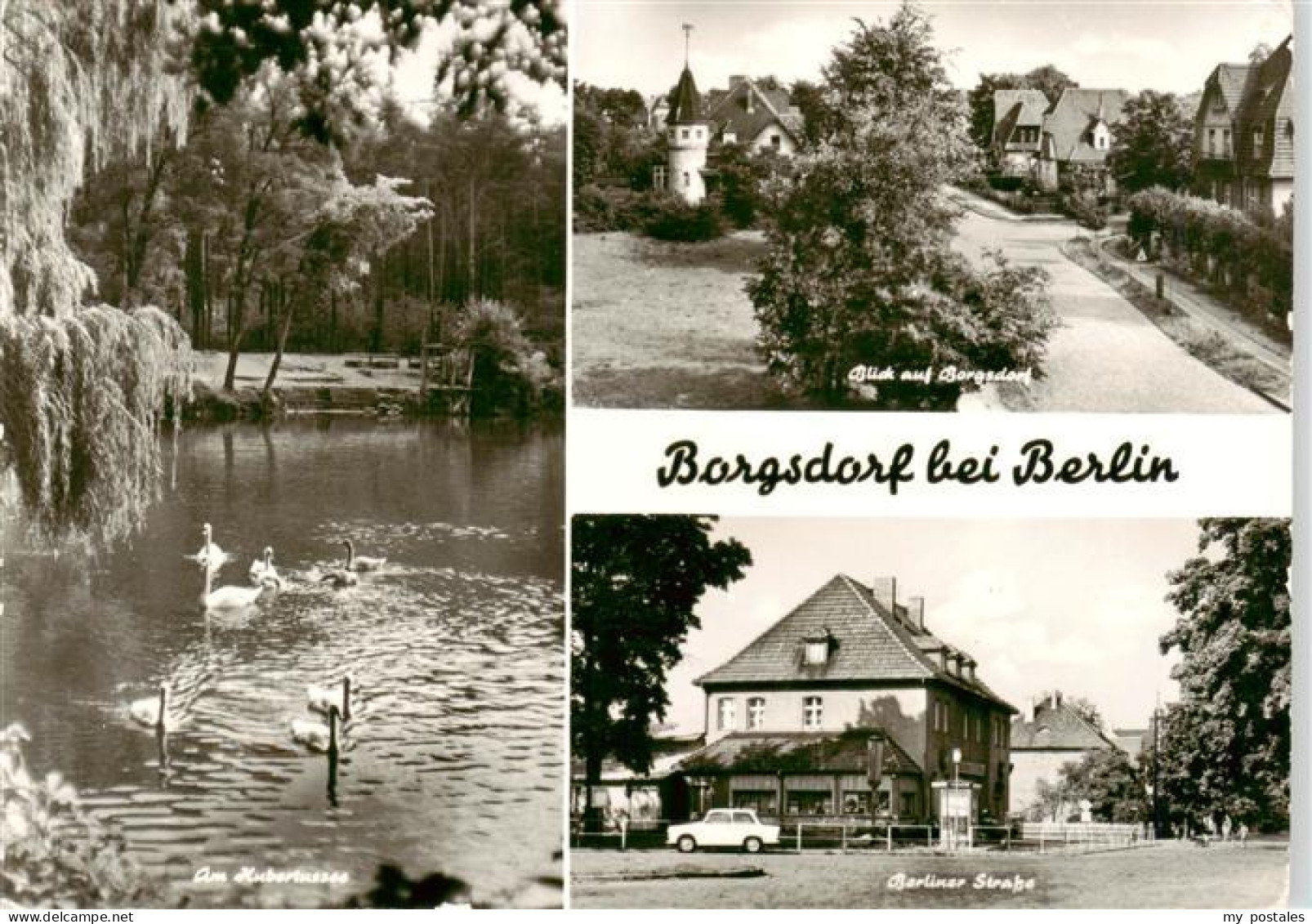 73924190 Borgsdorf Am Hubertussee Blick Auf Borgsdorf Berliner Strasse - Hohen Neuendorf