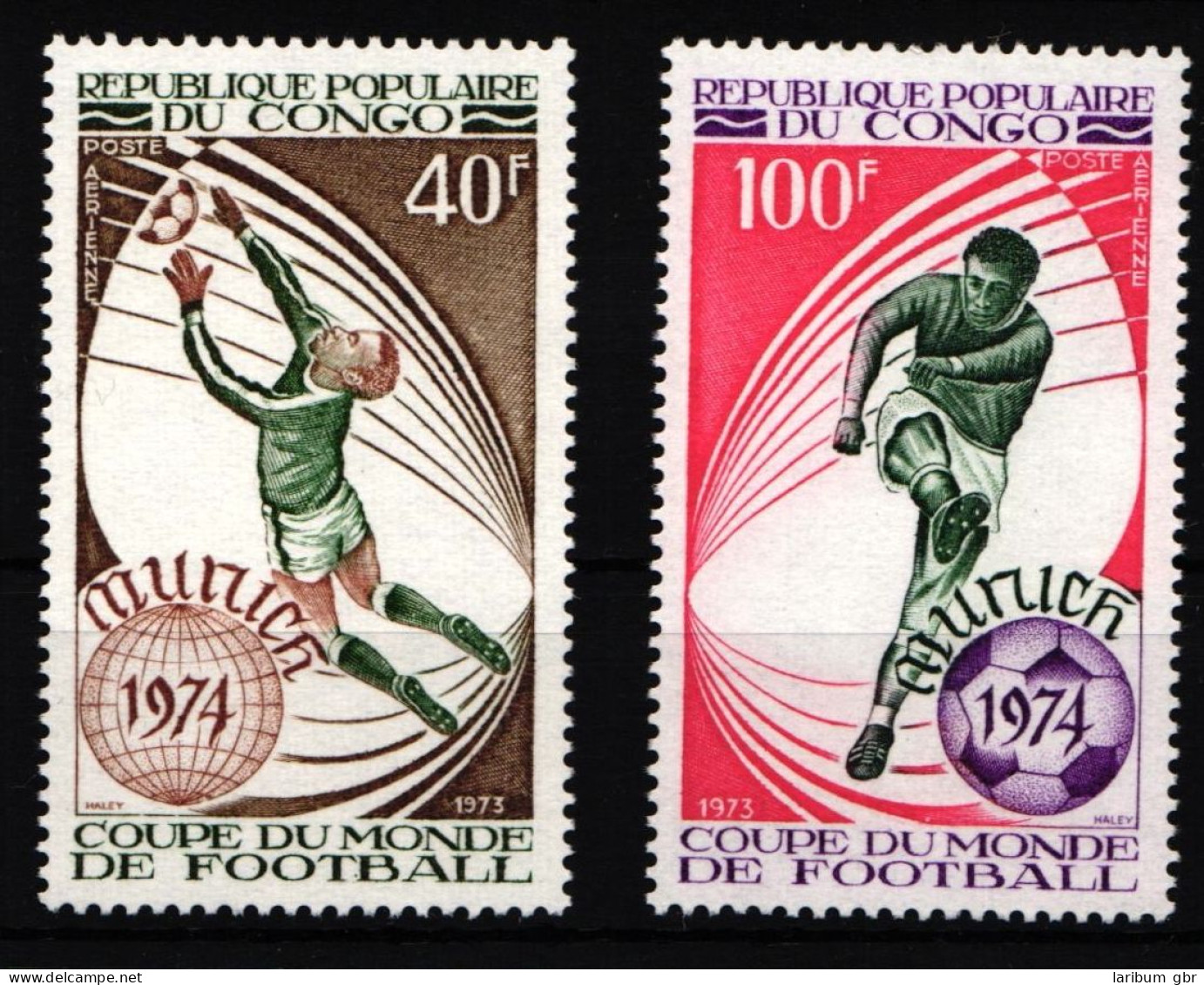 Kongo 405-406 Postfrisch Fußball WM 1974 #IR529 - Sonstige & Ohne Zuordnung