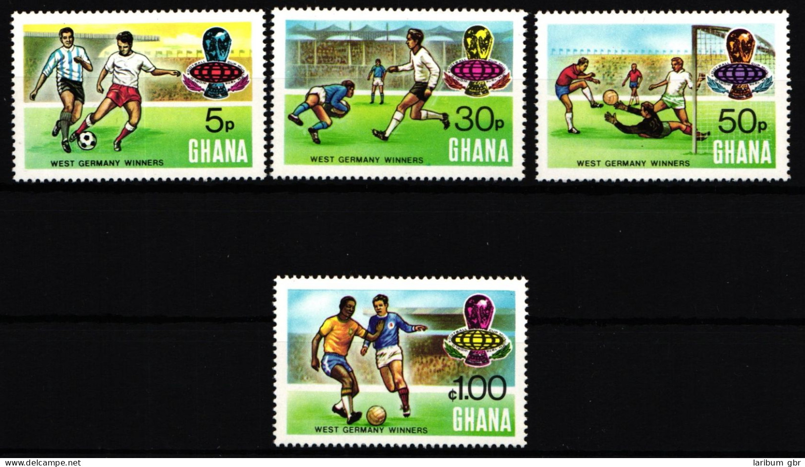 Ghana 581-584 Postfrisch Fußball WM 1974 #IR572 - Ghana (1957-...)
