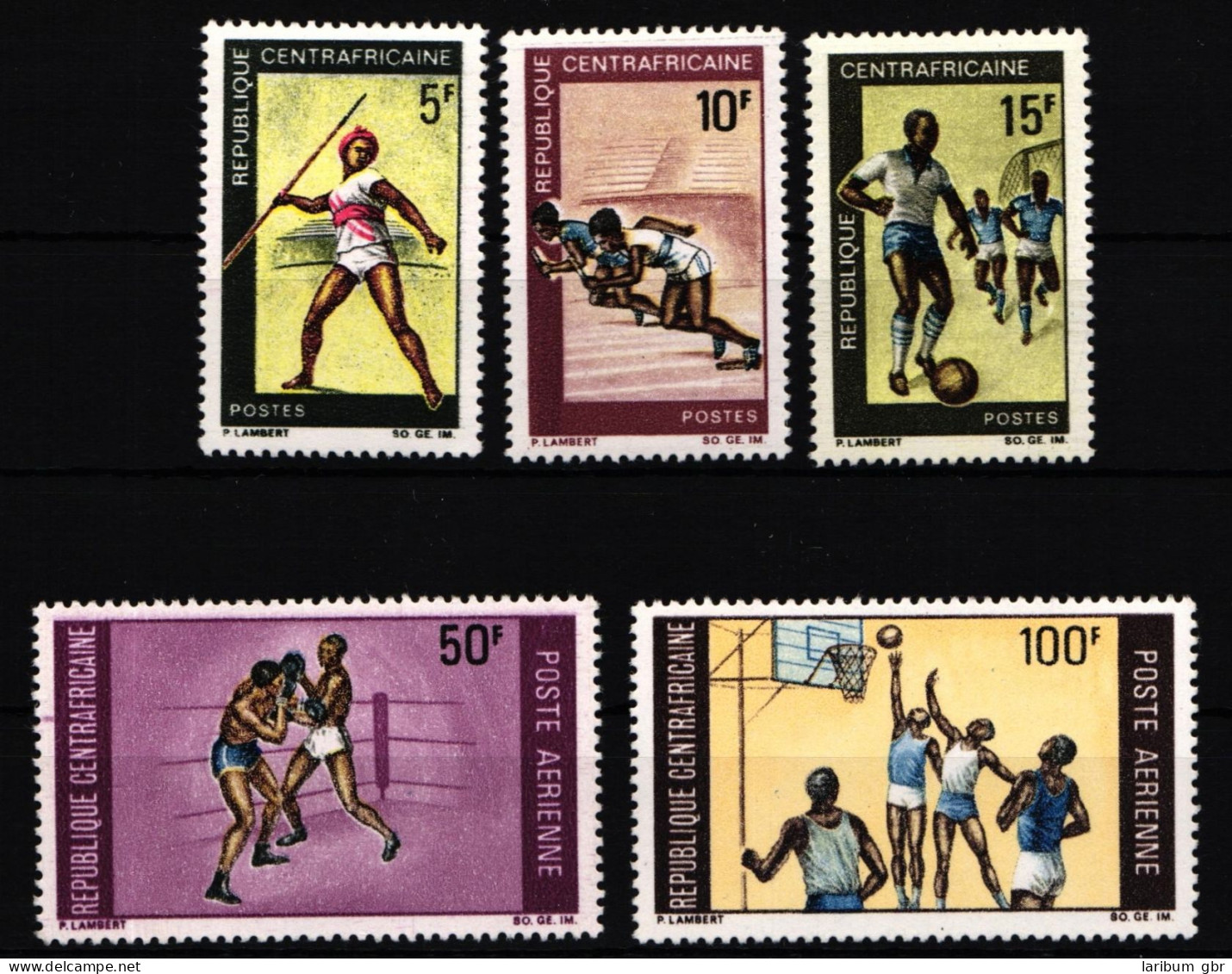 Zentralafr. Rep. 188-192 Postfrisch Sport #IR628 - Central African Republic