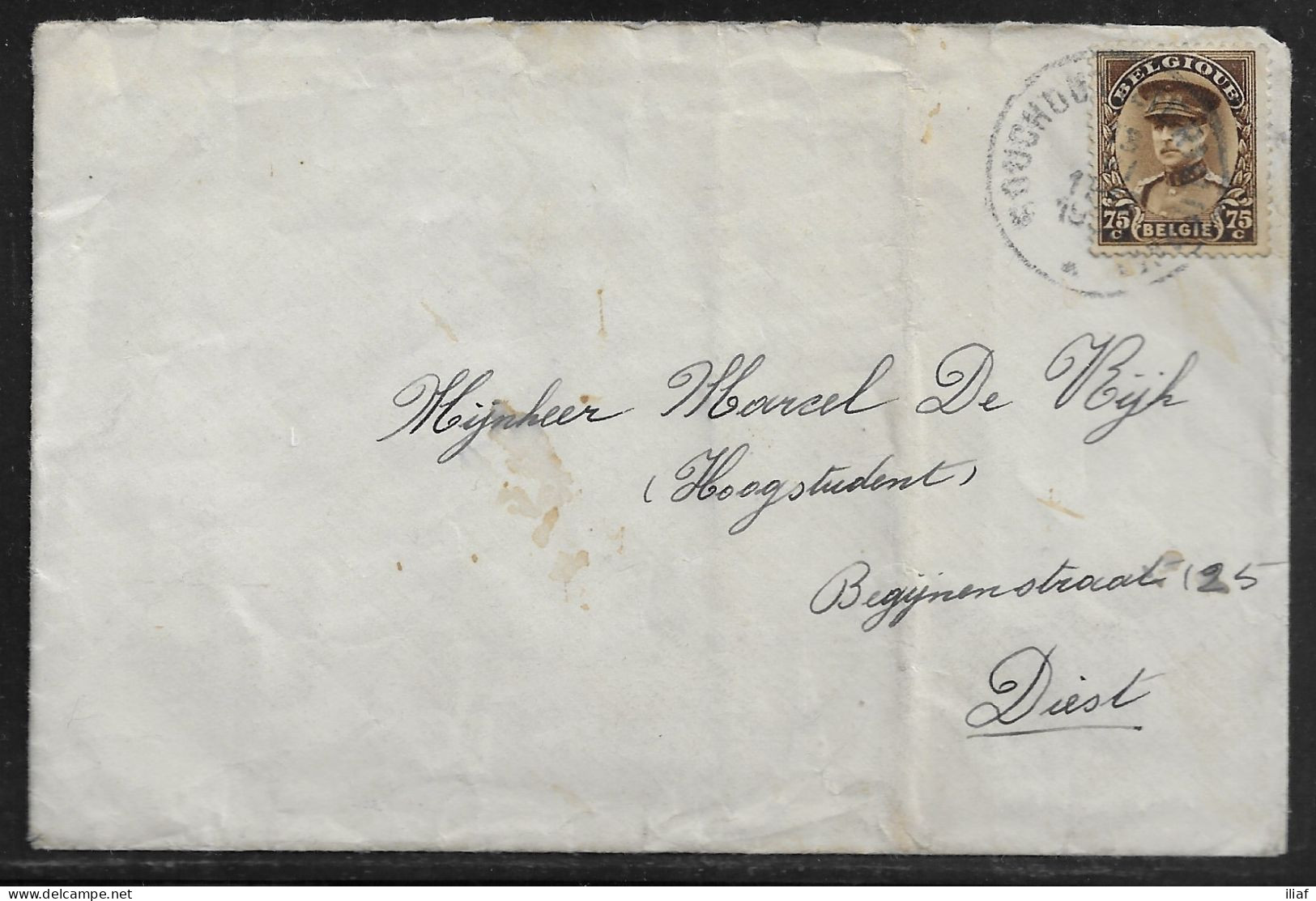 Belgium. Stamp Sc. 228 On Letter, Sent On 15.01.1932 For Diest Belgium - 1931-1934 Kepi