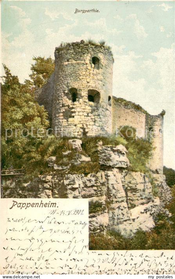 73777294 Pappenheim Mittelfranken Partie An Der Burg Ruine Pappenheim Mittelfran - Pappenheim