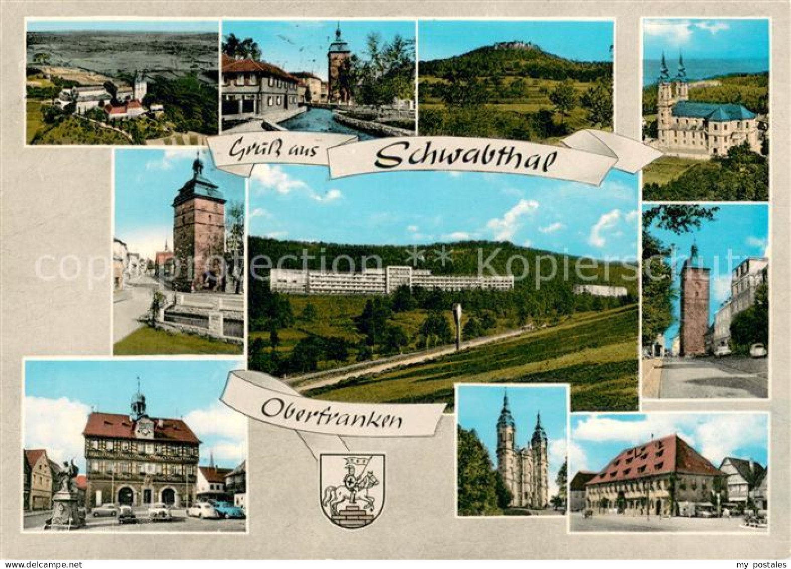 73671051 Schwabthal Sanatorium Lautrgrund Panorama Kirche Stadttor Rathaus Schwa - Staffelstein