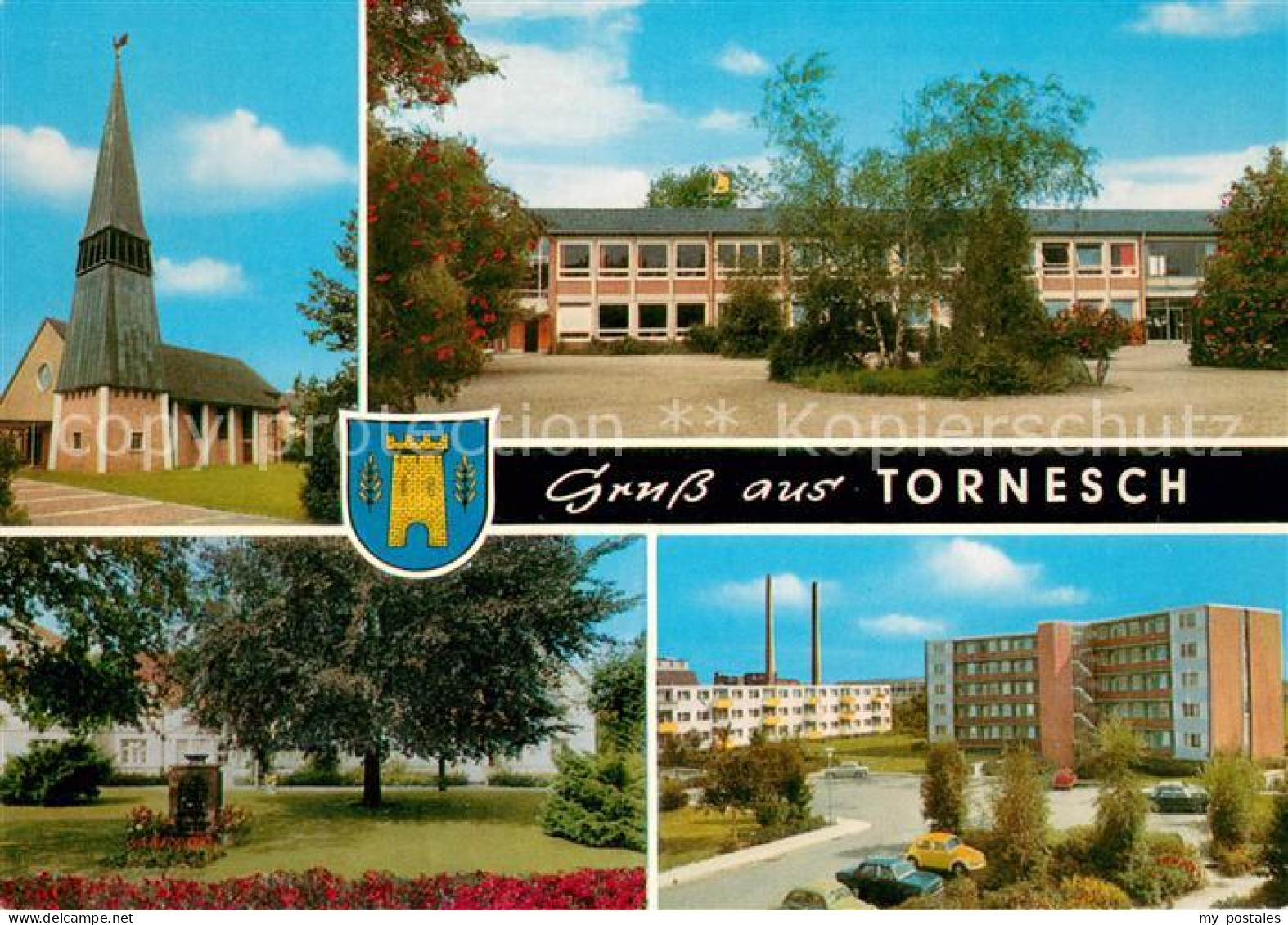 73670330 Tornesch Kirche Schule Park Hochhaeuser Tornesch - Tornesch