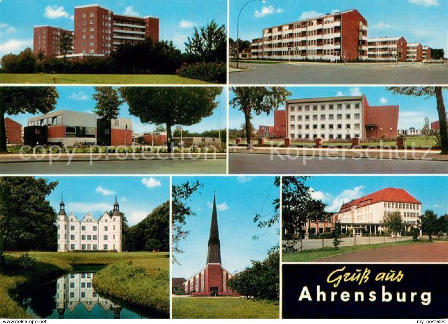 73669969 Ahrensburg Hoch Und Wohnhaeuser Schloss Kirche Ahrensburg - Ahrensburg