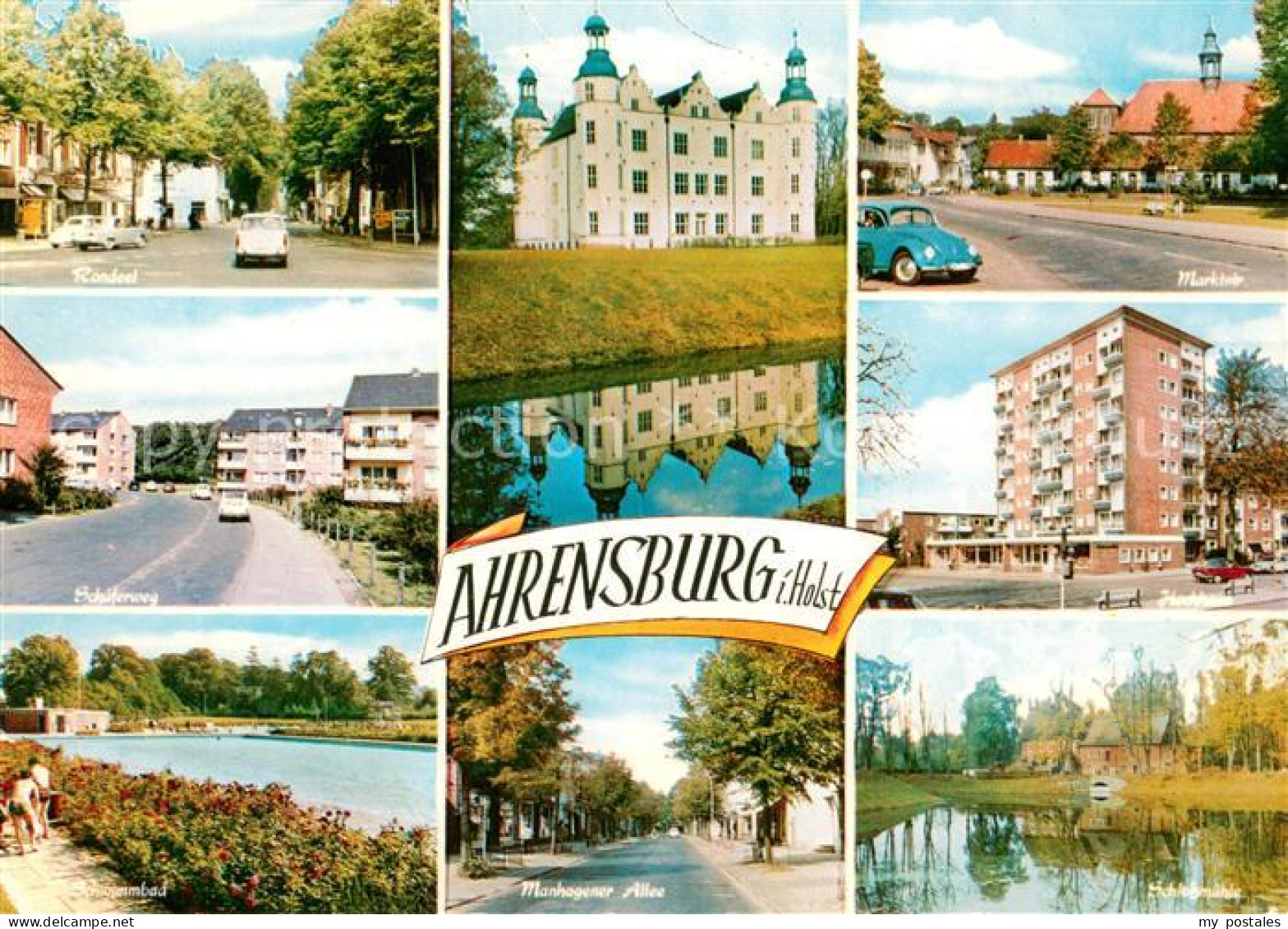 73669966 Ahrensburg Rondeel Schaeferweg Freibad Schloss Manhagener Allee Marktst - Ahrensburg