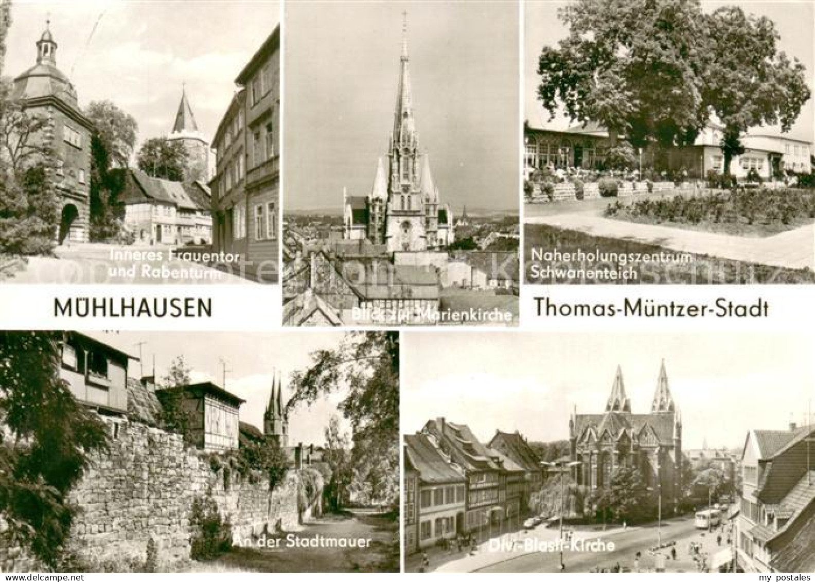 73669615 Muehlhausen Thueringen Thomas Muentzer Stadt Frauentor Rabenturm Marien - Mühlhausen