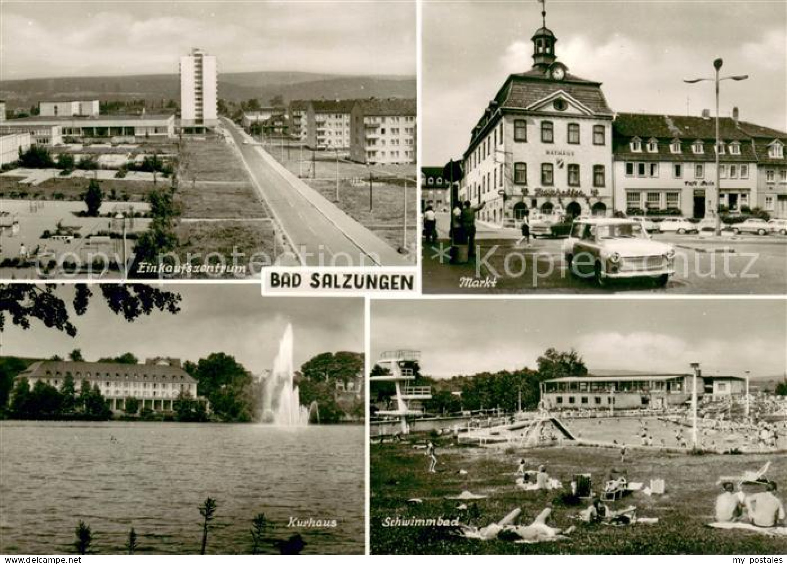 73669341 Bad Salzungen Einkaufszentrum Markt Rathaus Kurhaus Schwimmbad Bad Salz - Bad Salzungen