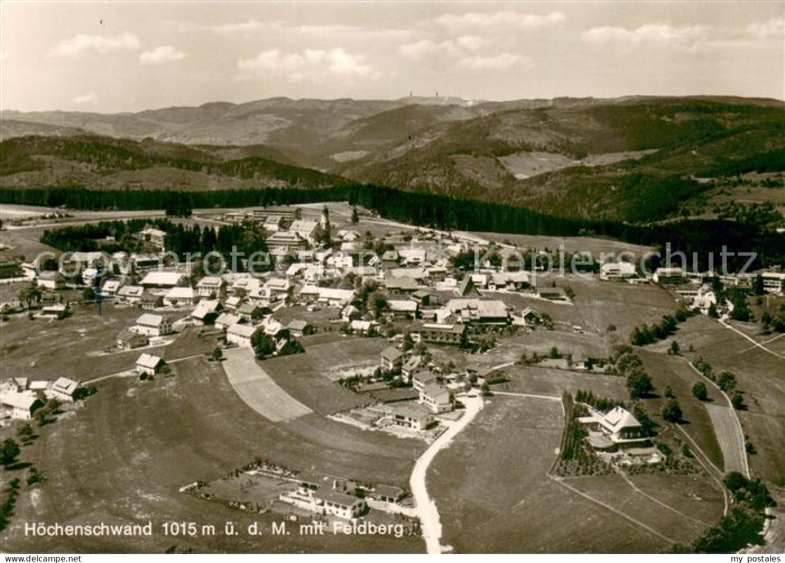 73669273 Hoechenschwand Fliegeraufnahme Mit Feldberg Hoechenschwand - Höchenschwand