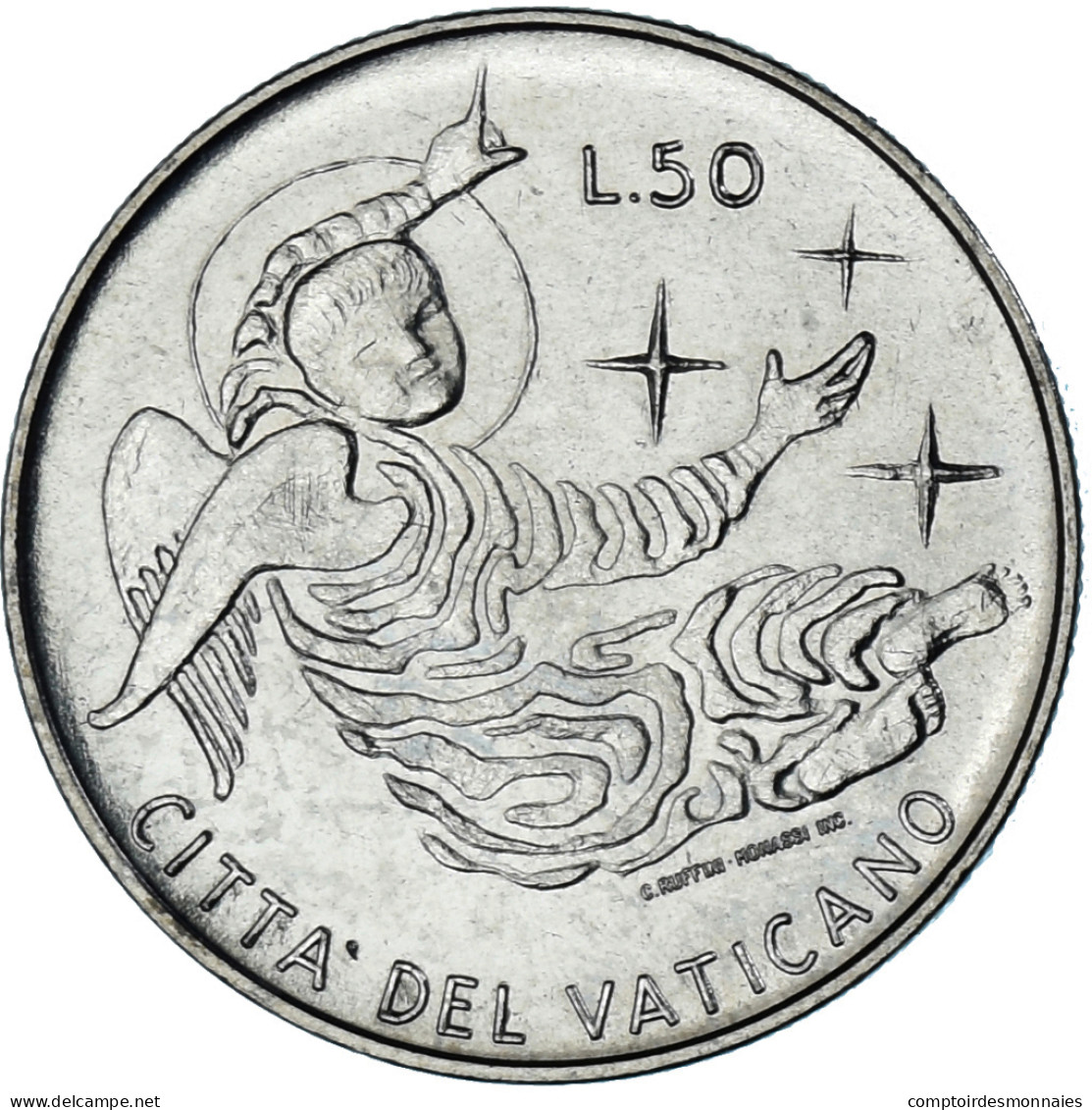 Monnaie, Cité Du Vatican, Paul VI, 50 Lire, 1969, Roma, SPL, Acier Inoxydable - Vatican