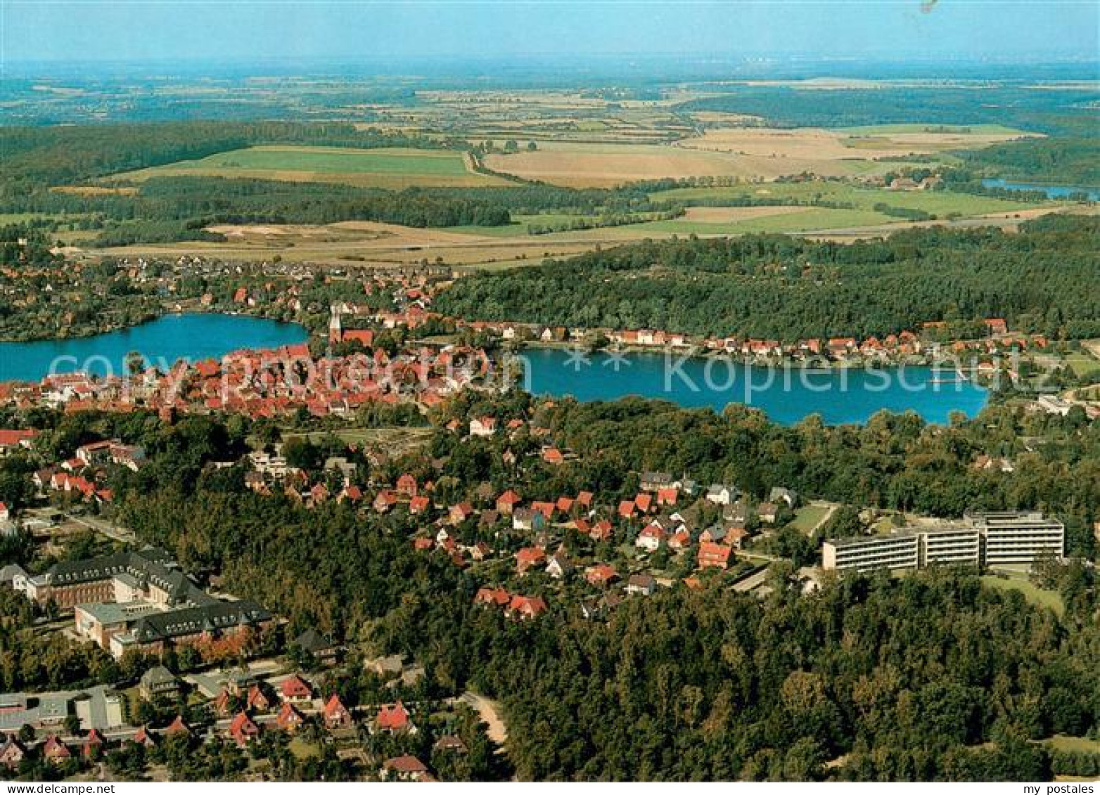 73667897 Moelln Lauenburg Eulenspiegelstadt Fliegeraufnahme Moelln Lauenburg - Mölln