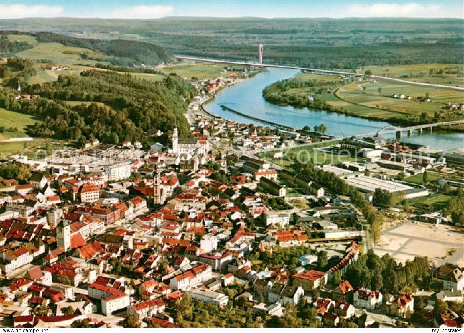 73667217 Deggendorf Donau Fliegeraufnahme  Deggendorf Donau - Deggendorf