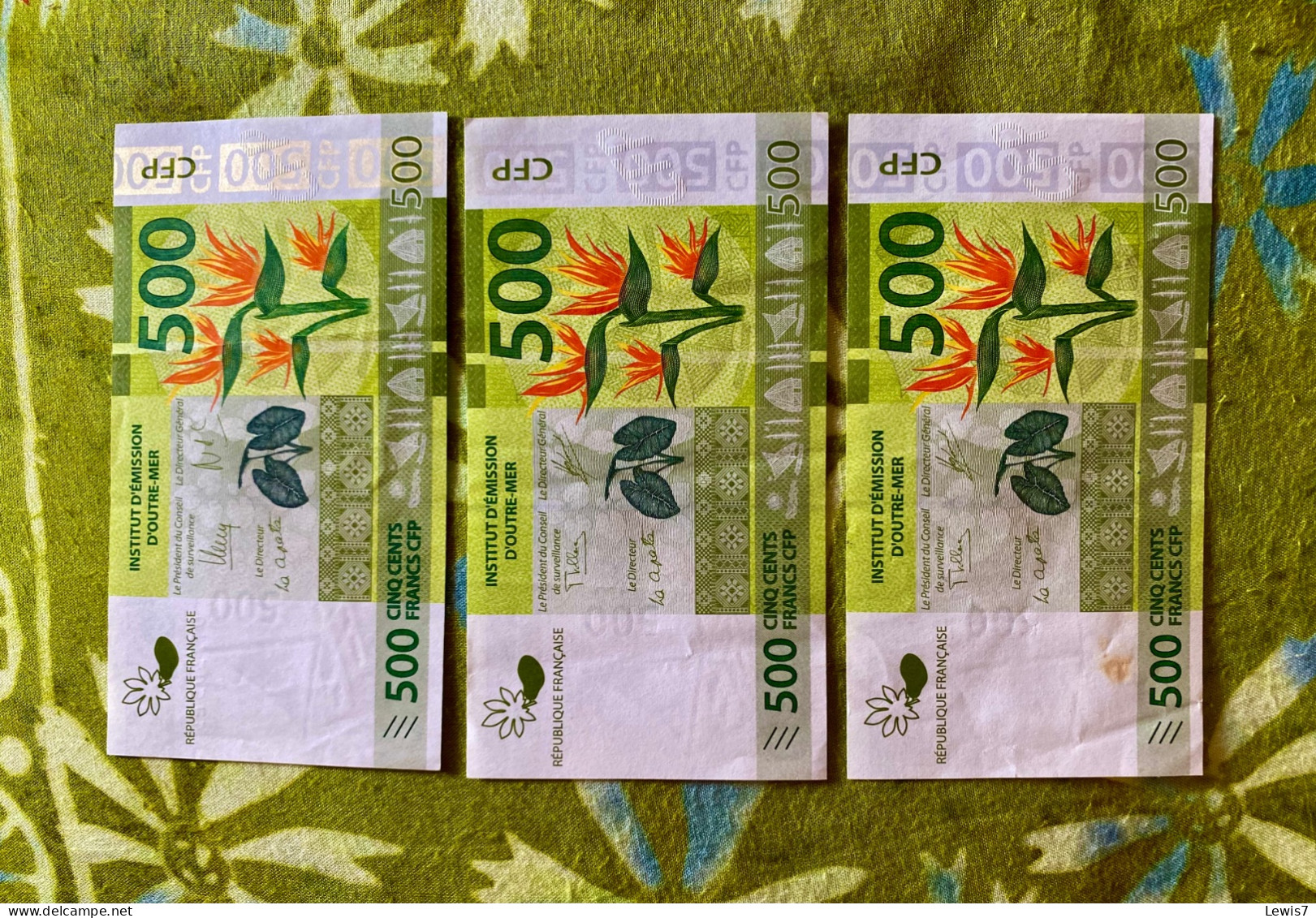 Lot De 3 Billets 500 XPF - New-Caledonia - Otros – Oceanía