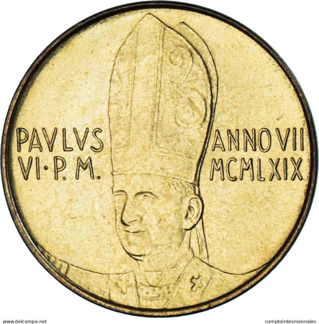 Monnaie, Cité Du Vatican, Paul VI, 20 Lire, 1969, Roma, SPL, Bronze-Aluminium - Vatican