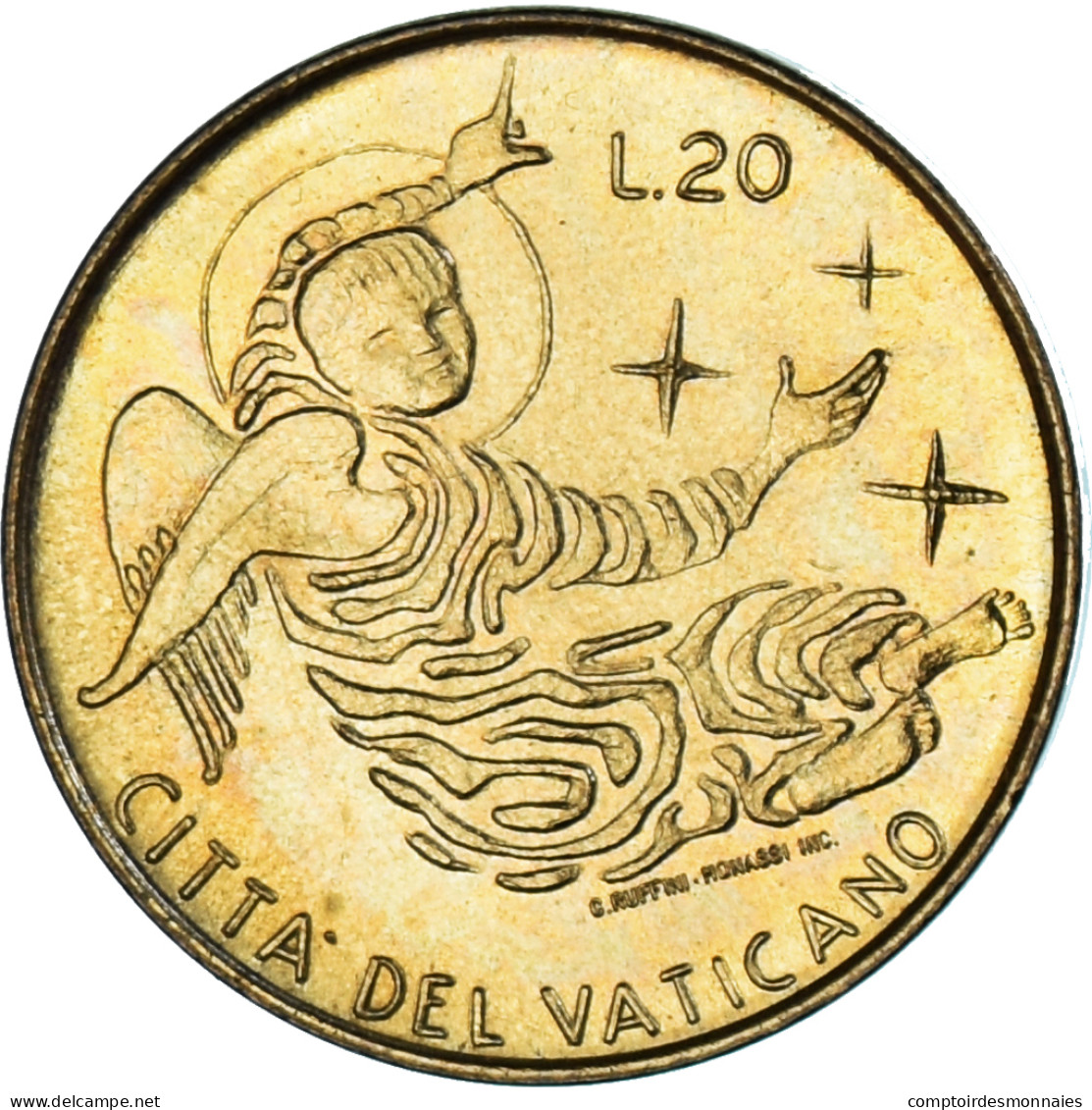 Monnaie, Cité Du Vatican, Paul VI, 20 Lire, 1969, Roma, SPL, Bronze-Aluminium - Vatican