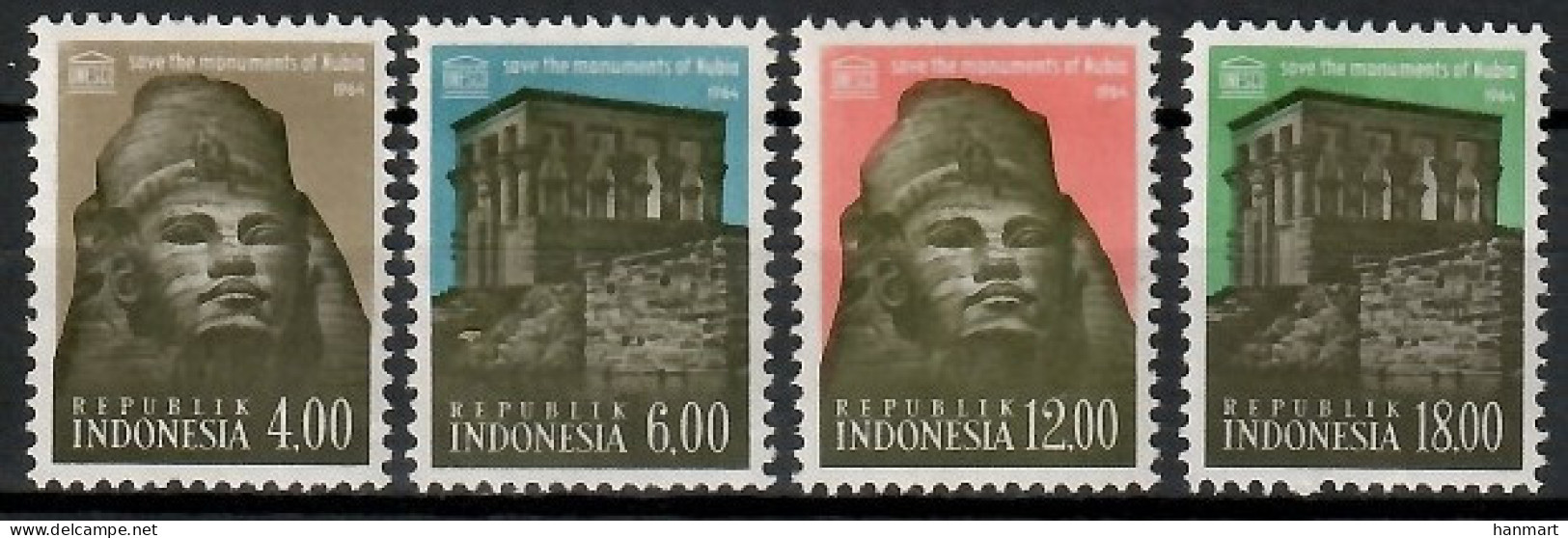 Indonesia 1964 Mi 439-442 MNH  (ZS8 INS439-442) - Monumenti