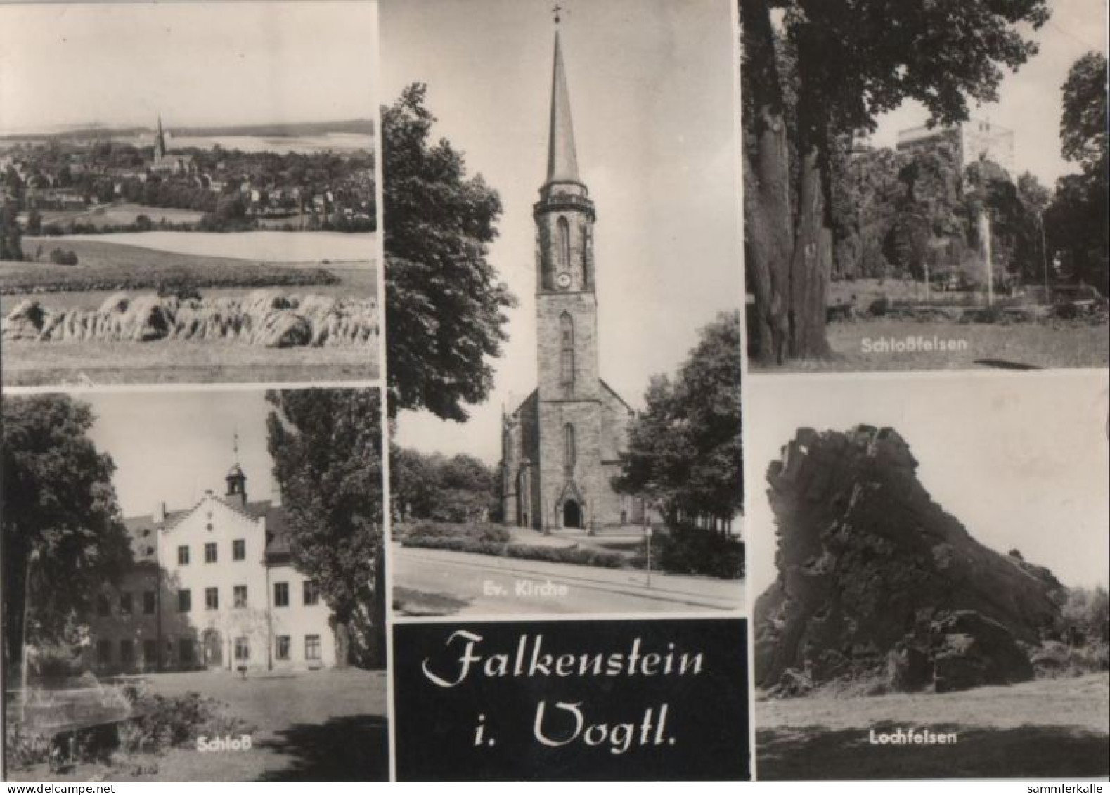 77411 - Falkenstein - U.a. Schloss - Ca. 1970 - Falkenstein (Vogtland)