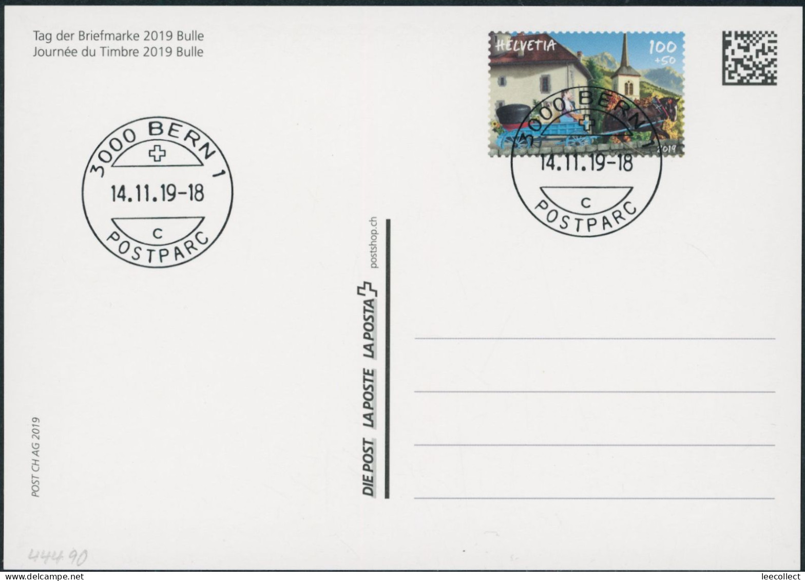 Suisse - 2019 - Tag Der Briefmarke • Bulle - Karte - FDC ET - Covers & Documents