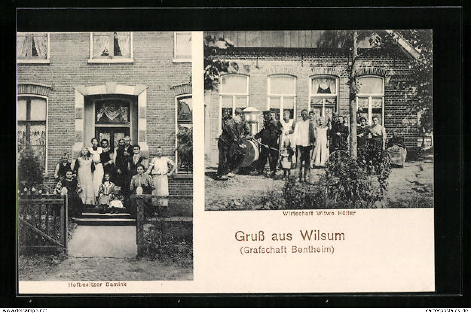 AK Wilsum /Grafschaft Bentheim, Gasthaus Witwe Hölter, Hofbesitzer Damink  - Bentheim