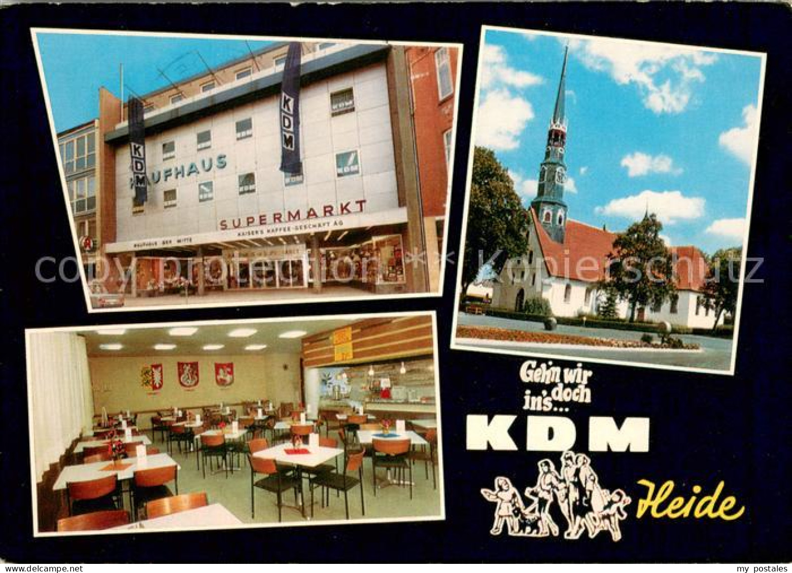 73664710 Heide Holstein KDM Supermarkt Kirche Gasthaus Heide Holstein - Heide