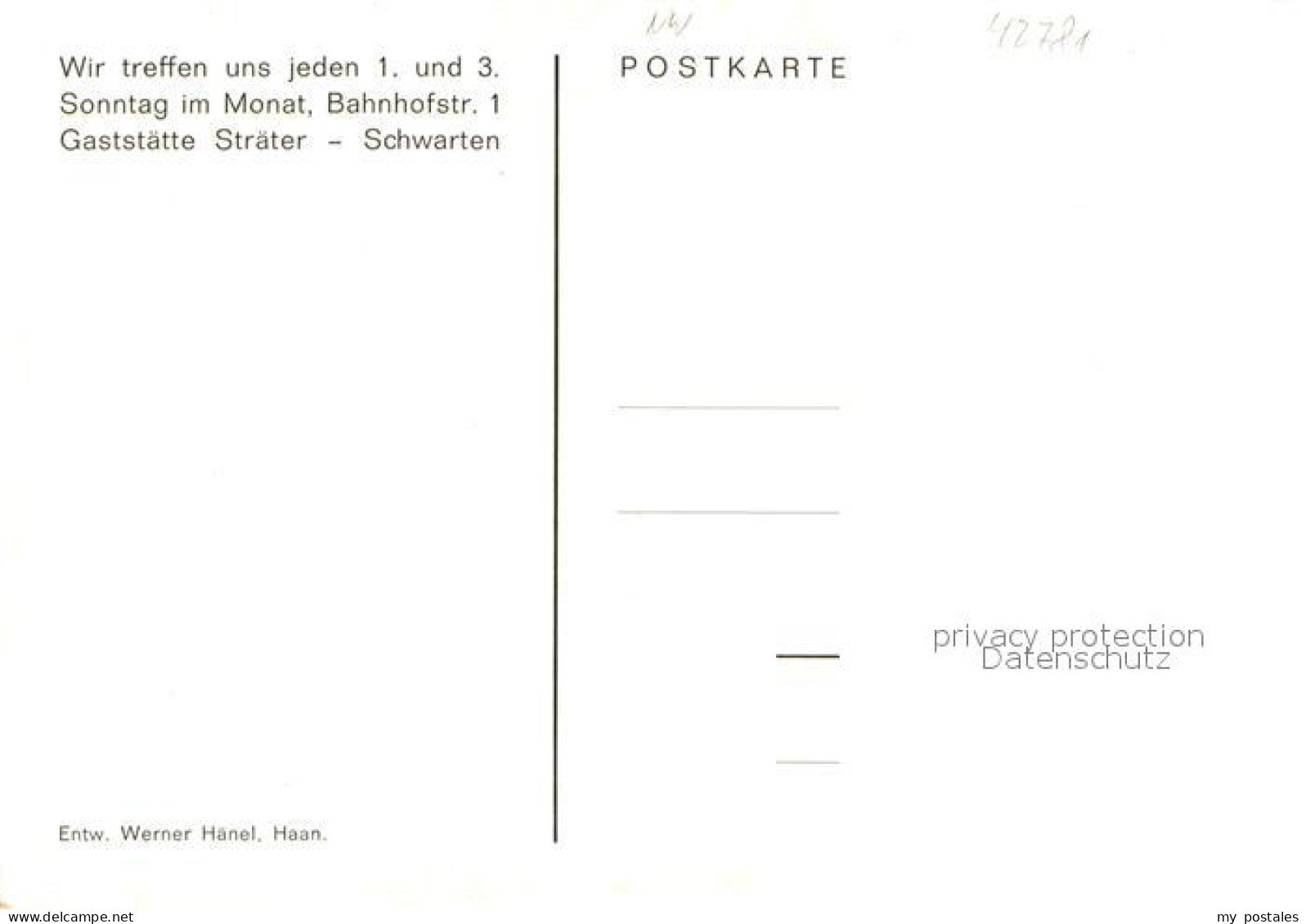 73660527 Haan Rheinland 10 Jahre Briefmarkenfreunde Briefmarke Wappen Haan Rhein - Haan