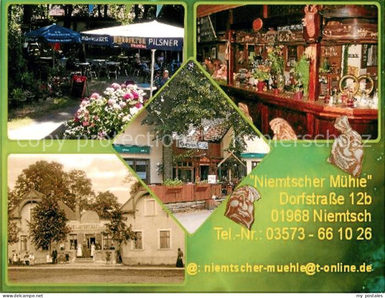 73660402 Niemtsch Niemtscher Muehle Biergarten Theke Niemtsch - Brieske