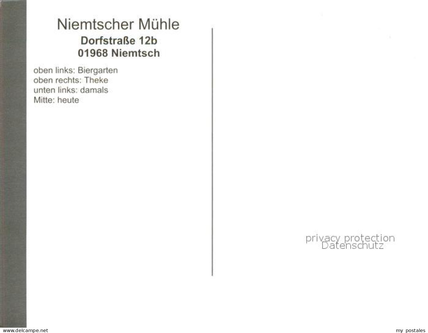 73660402 Niemtsch Niemtscher Muehle Biergarten Theke Niemtsch - Brieske