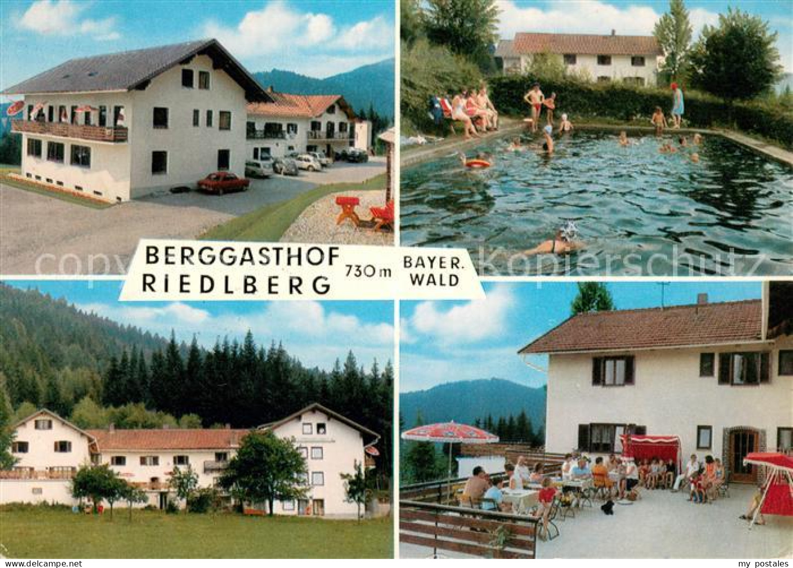 73659850 Bodenmais Berggasthof Riedlberg Terrasse Swimming Pool Bodenmais - Bodenmais