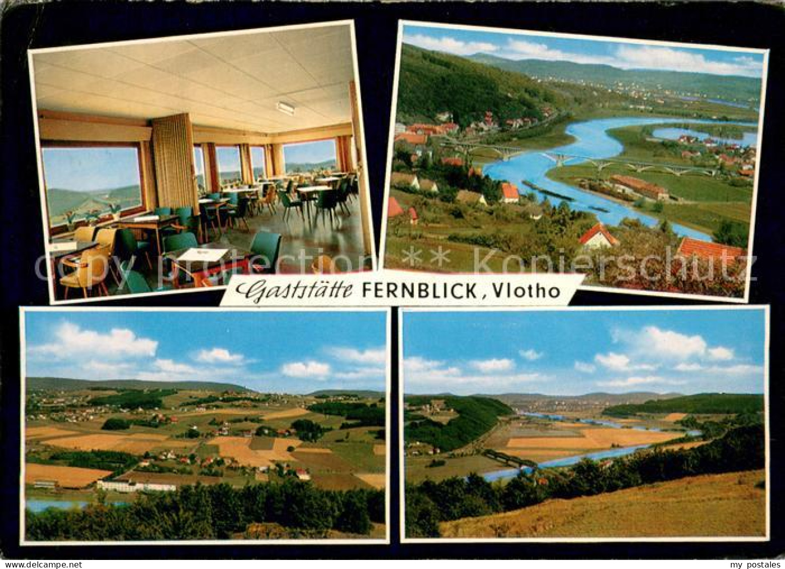 73659650 Vlotho Gaststaette Fernblick Panorama Wesertal Vlotho - Vlotho