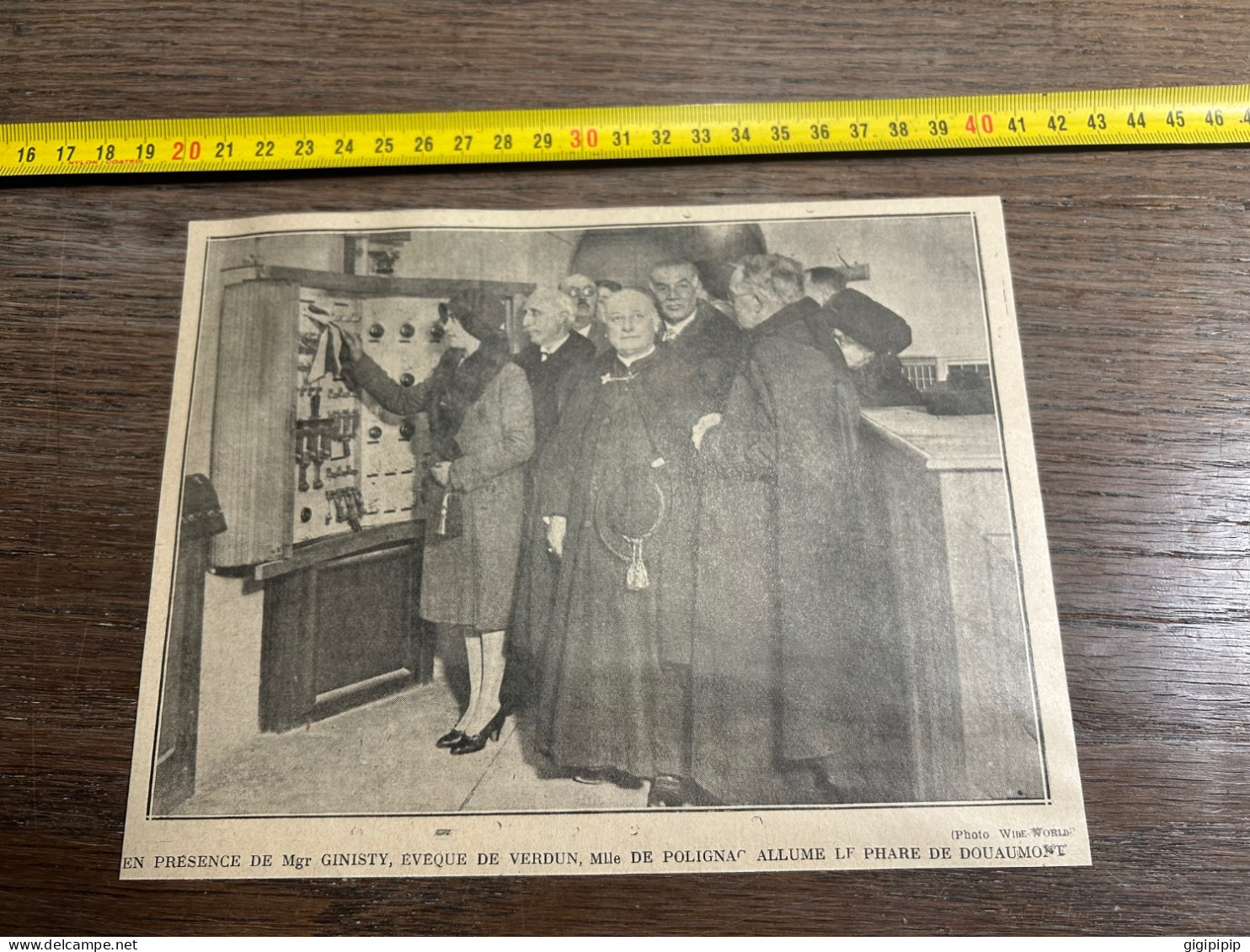 1930 GHI9 Princesse DE POLIGNAC ALLUME LF PHARE DE DOUAUMONT EN PRESENCE DE Mgr GINISTY, EVEQUE DE VERDUN, - Collections