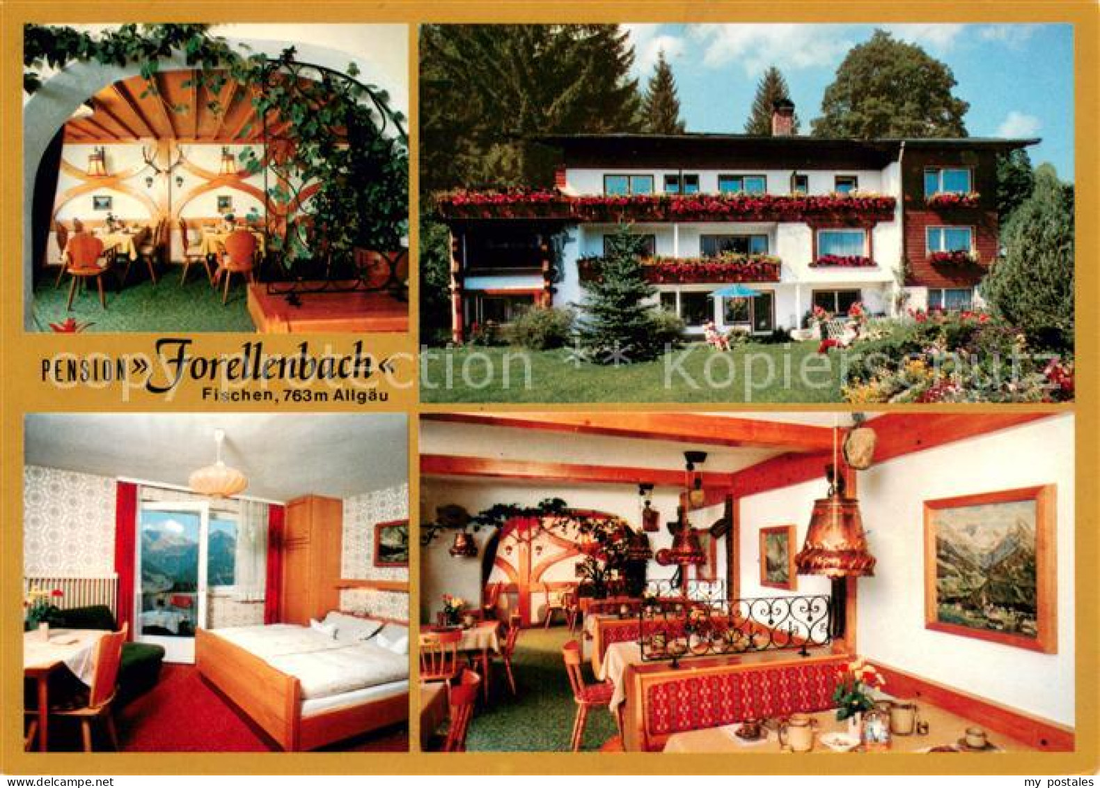 73658634 Fischen Allgaeu Pension Forellenbach Gastraum Fremdenzimmer Garten Fisc - Fischen