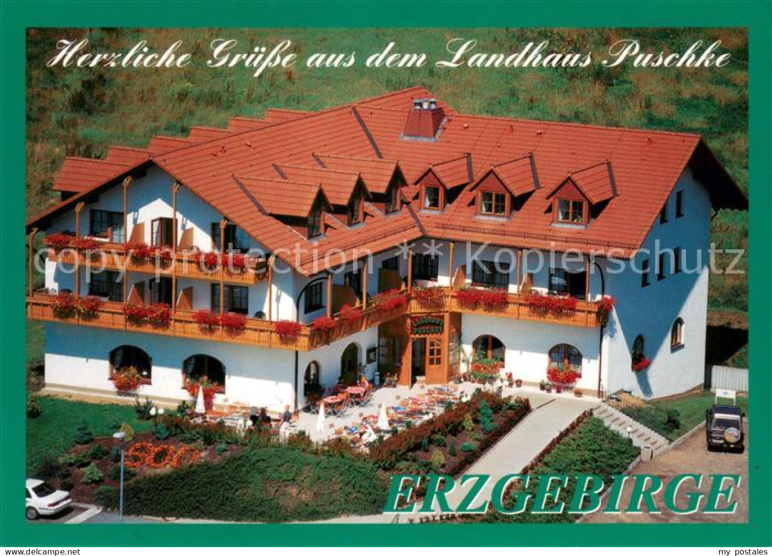 73658339 Erdmannsdorf Augustusburg Landhaus Puschke Hotel Restaurant Fliegeraufn - Augustusburg