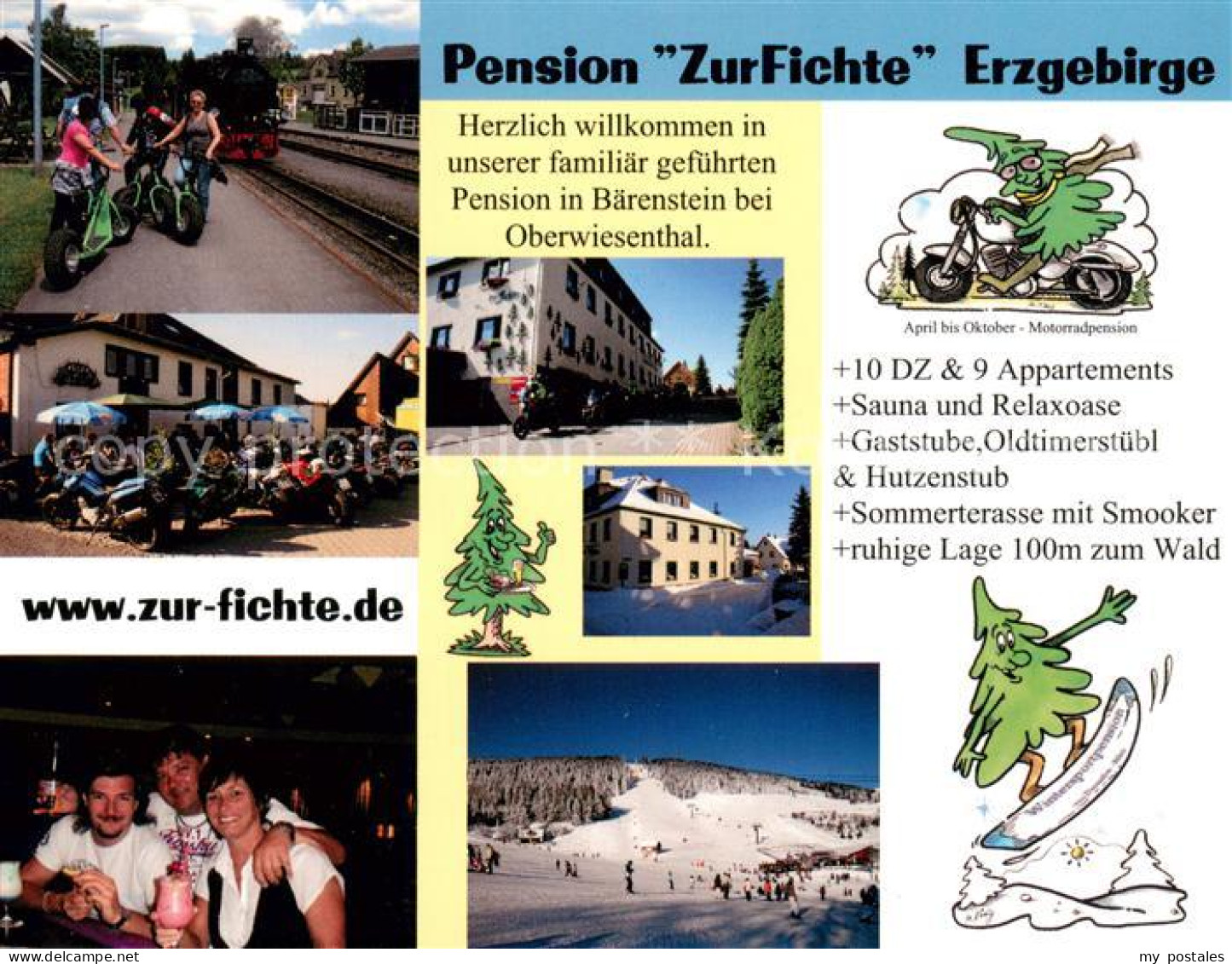 73658288 Baerenstein Annaberg-Buchholz Pension Zur Fichte Wintersport Baerenstei - Bärenstein