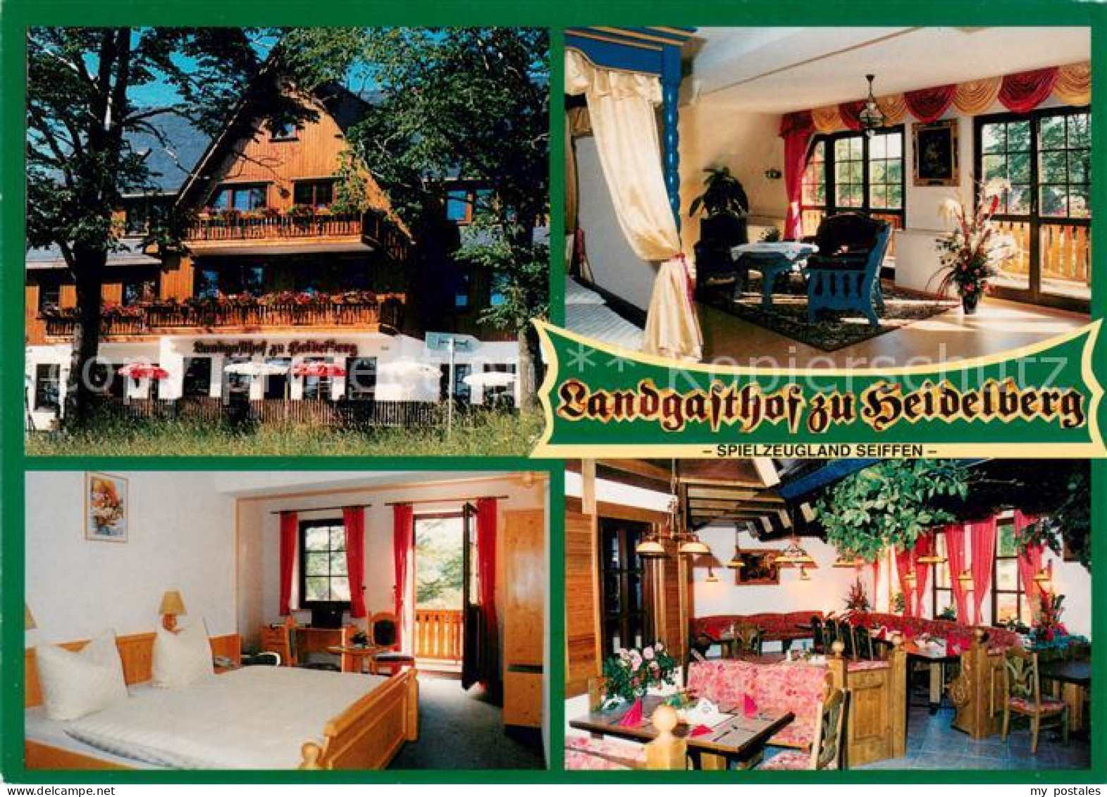 73657883 Seiffen Erzgebirge Landgasthof Zu Heidelberg Restaurant Fremdenzimmer S - Seiffen