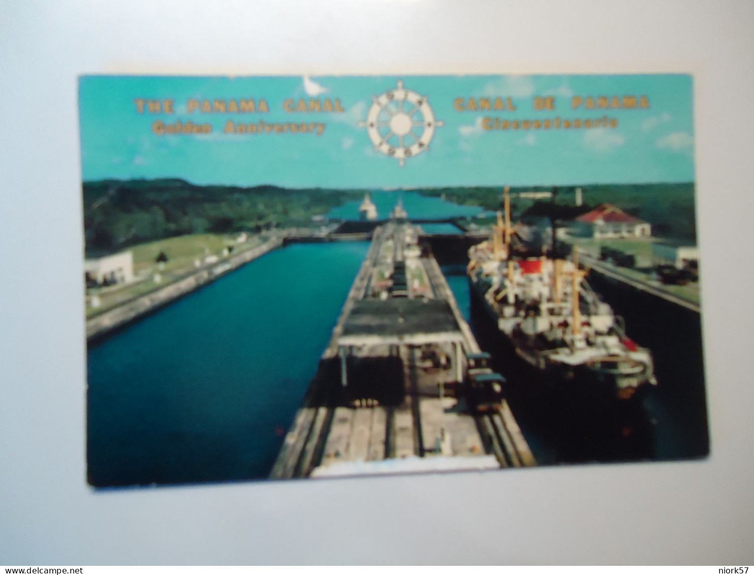 PANAMA  POSTCARDS CANAL OF PANAMA  AND BRINGE SHIPS UNITED TWO 1960  2 SCAN - Panama