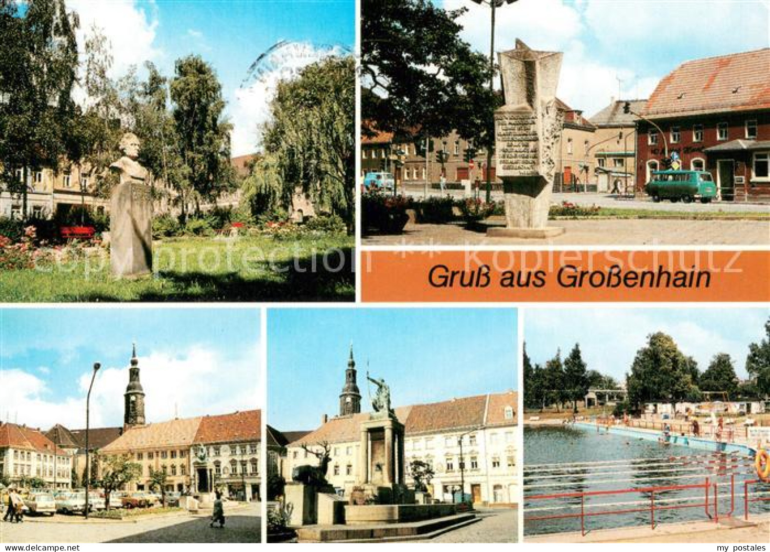 73656125 Grossenhain Sachsen Lessingplatz Leninplatz Karl Marx Platz Freibad Gro - Grossenhain