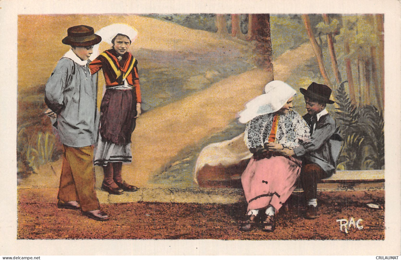 87-CHALUS FOLKLORE ENFANTS-N°T5205-C/0339 - Chalus