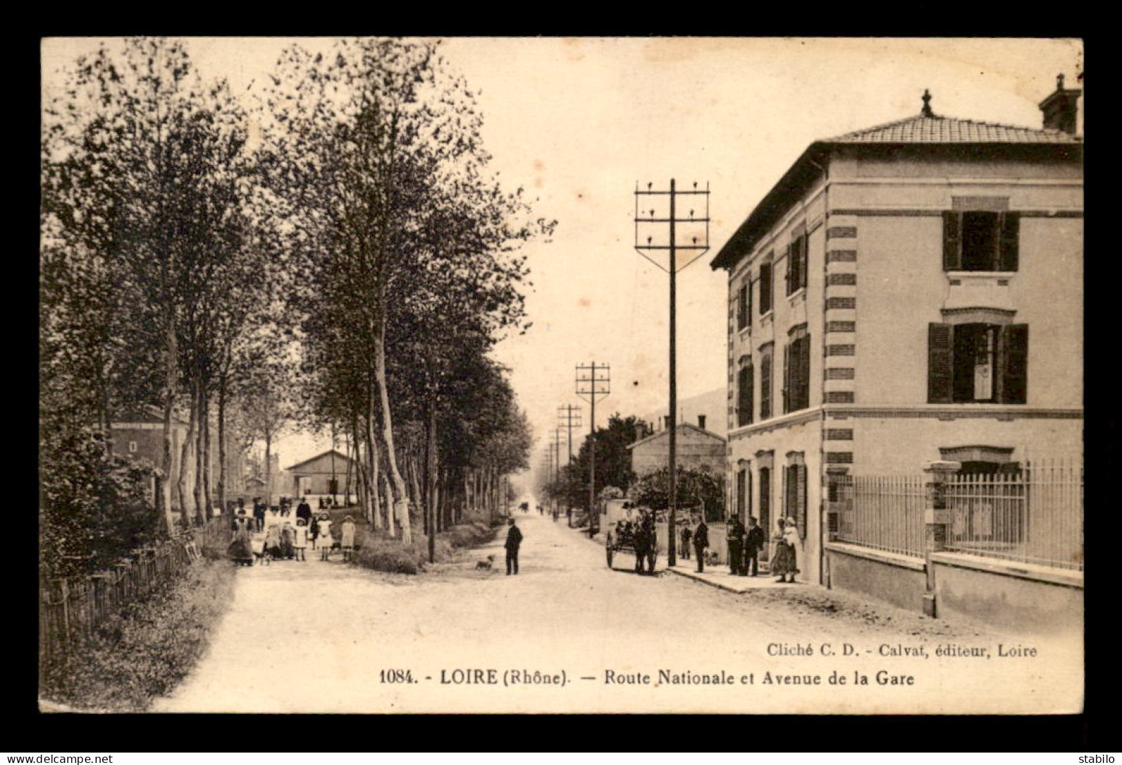 69 - LOIRE - ROUTE NATIONALE ET AVENUE DE LA GARE - Loire Sur Rhone