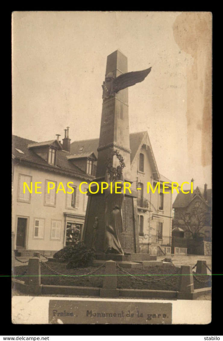 88 - FRAIZE - LE MONUMENT AUX MORTS - CARTE PHOTO ORIGINALE - Fraize