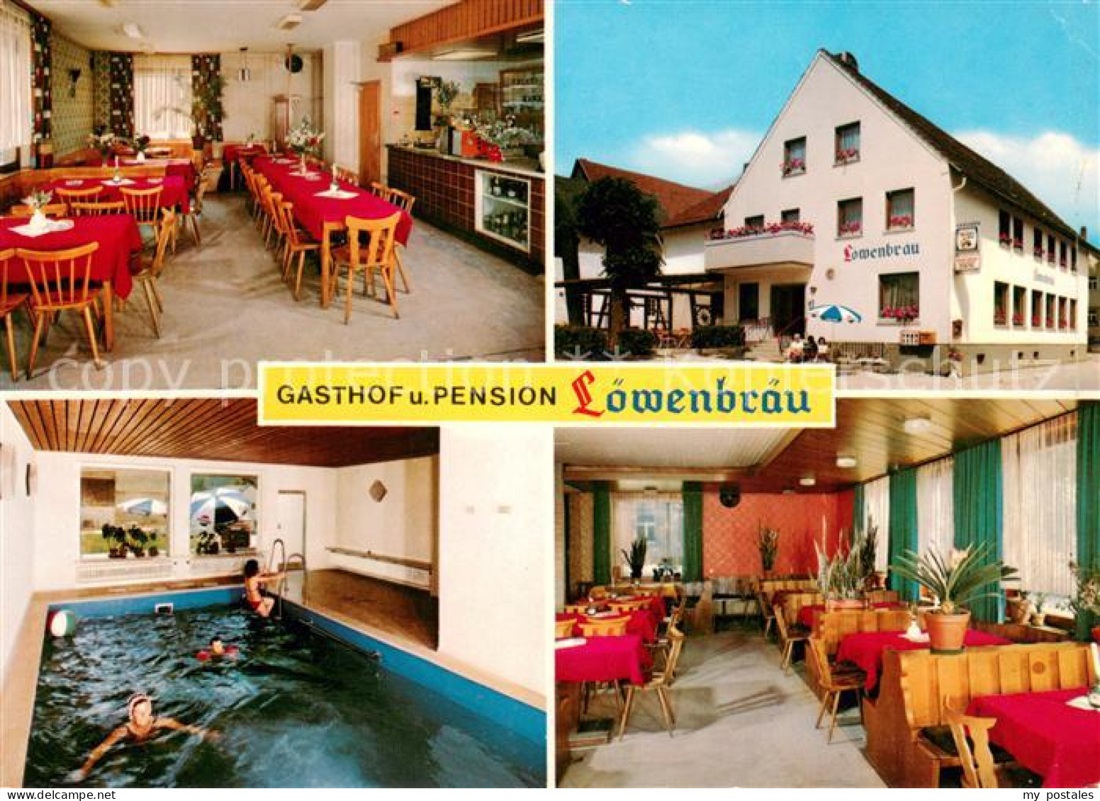 73651633 Schwabthal Gasthof Pension Loewenbraeu Restaurant Hallenbad Schwabthal - Staffelstein