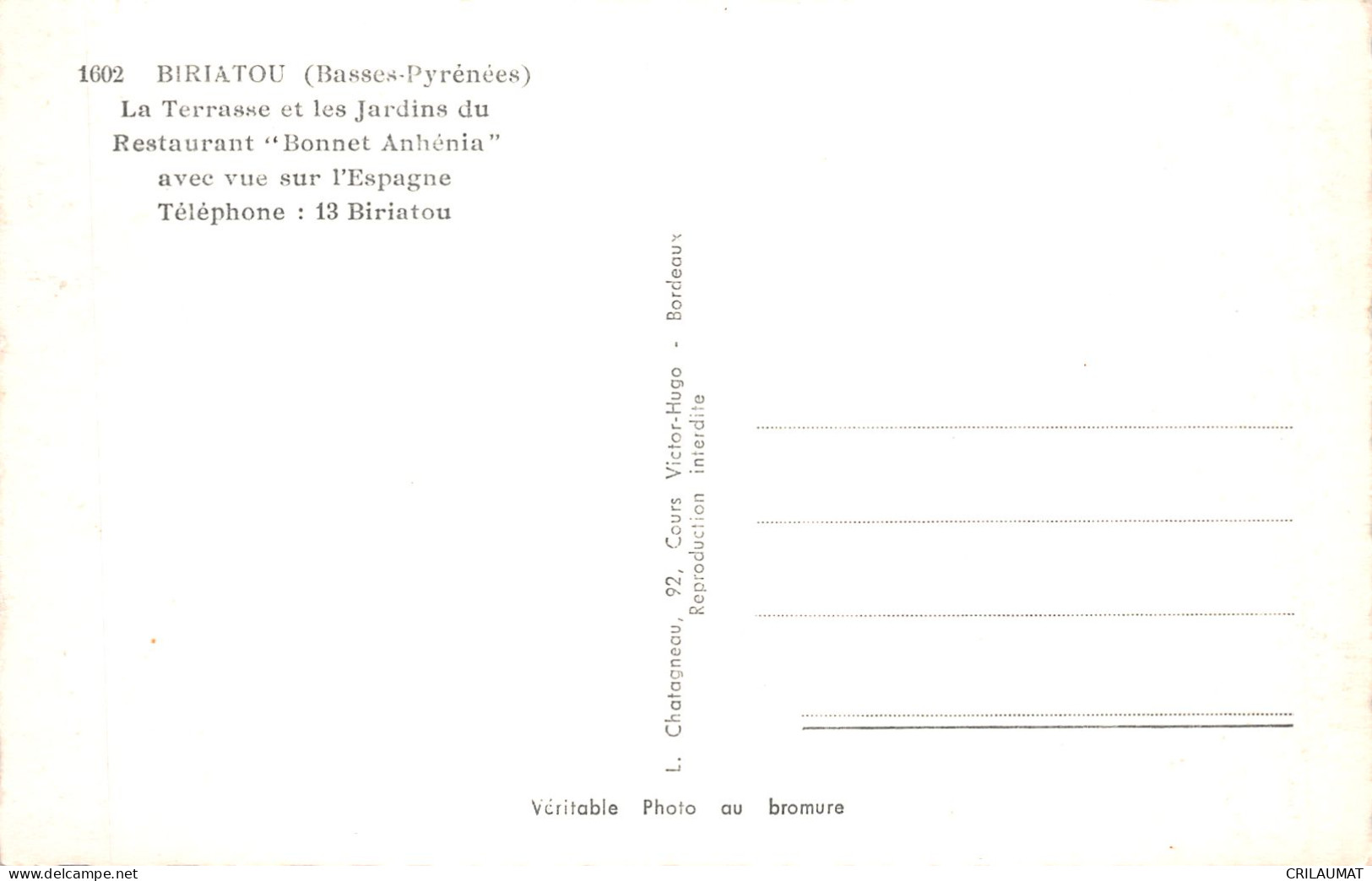 64-BIRIATOU-N°T5209-B/0185 - Biriatou