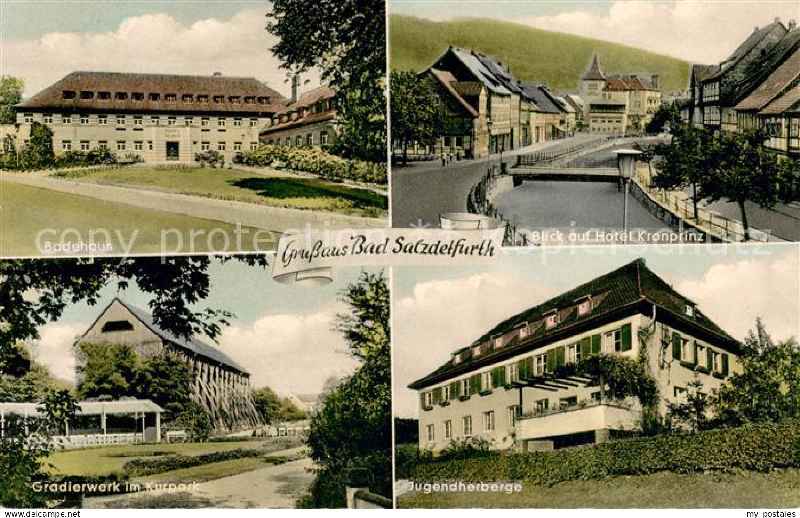73651544 Bad Salzdetfurth Badehaus Blick Auf Hotel Kronprinz Gradierwerk Im Kurp - Bad Salzdetfurth