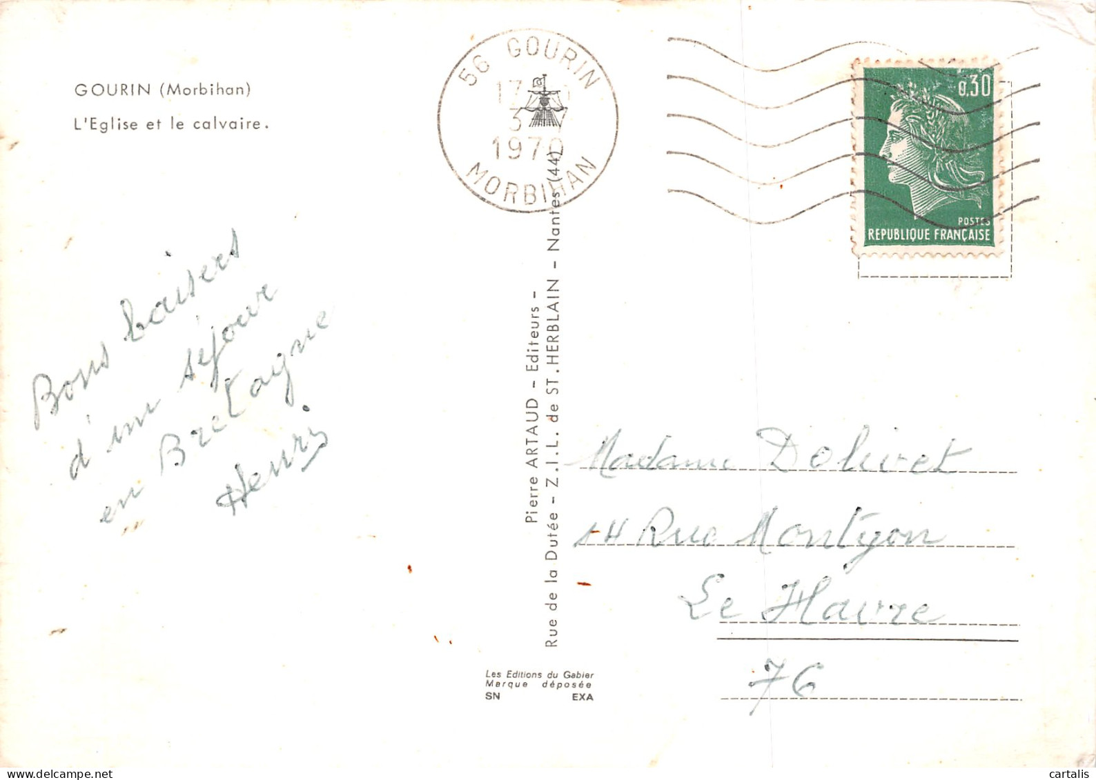 56-GOURIN-N°4024-D/0267 - Gourin